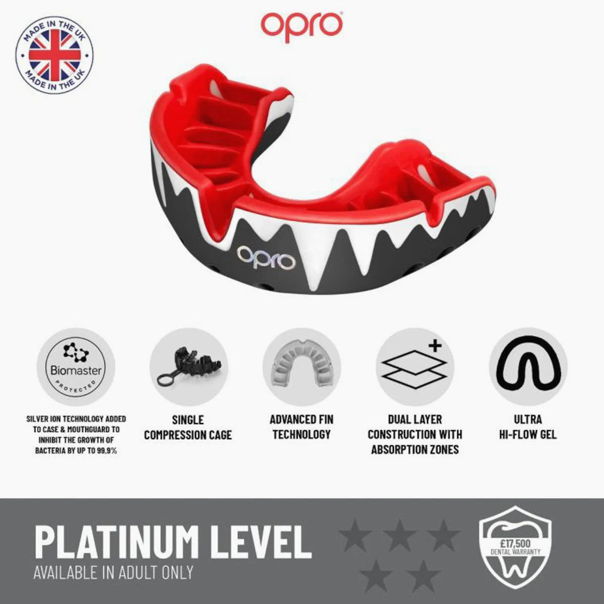 Mouthguard Opro Platinum Fangz - Image 8