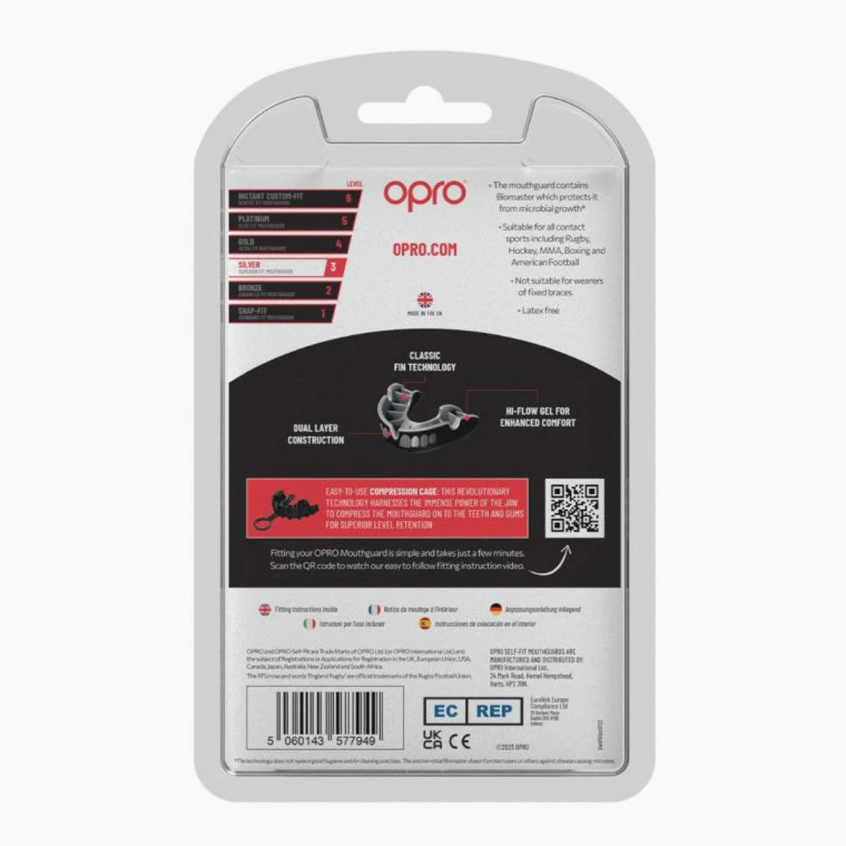 Mouthguard Opro Silver Self-Fit - Image 13