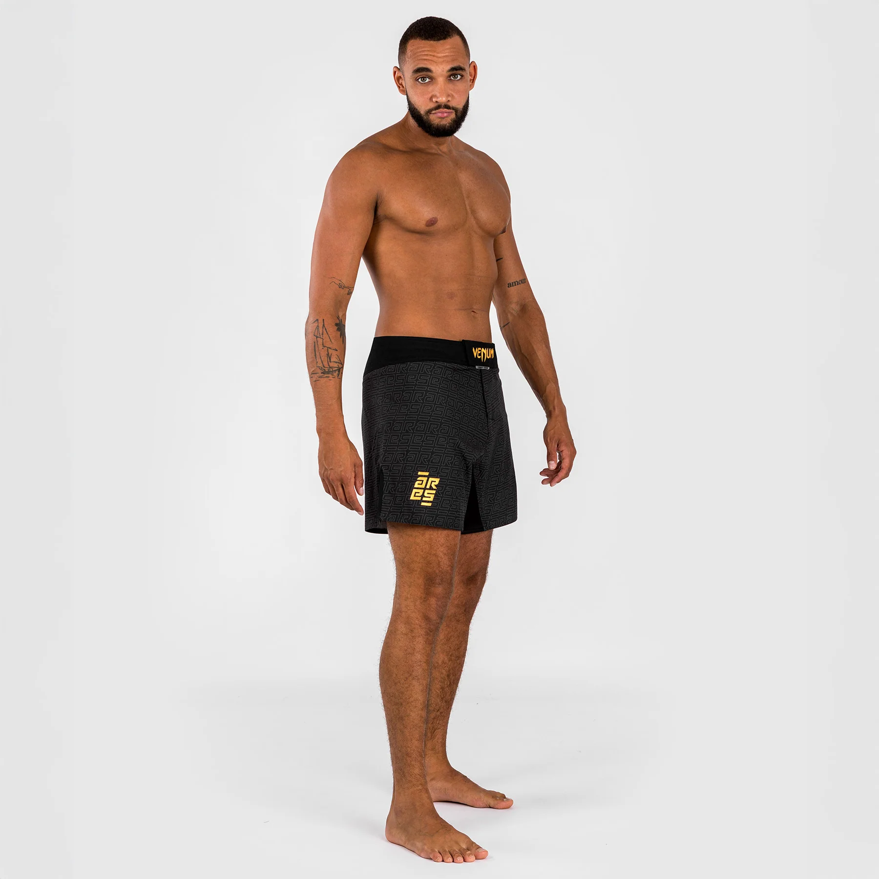 MMA shorts Venum X Ares 2.0 Black-gold  - Image 4