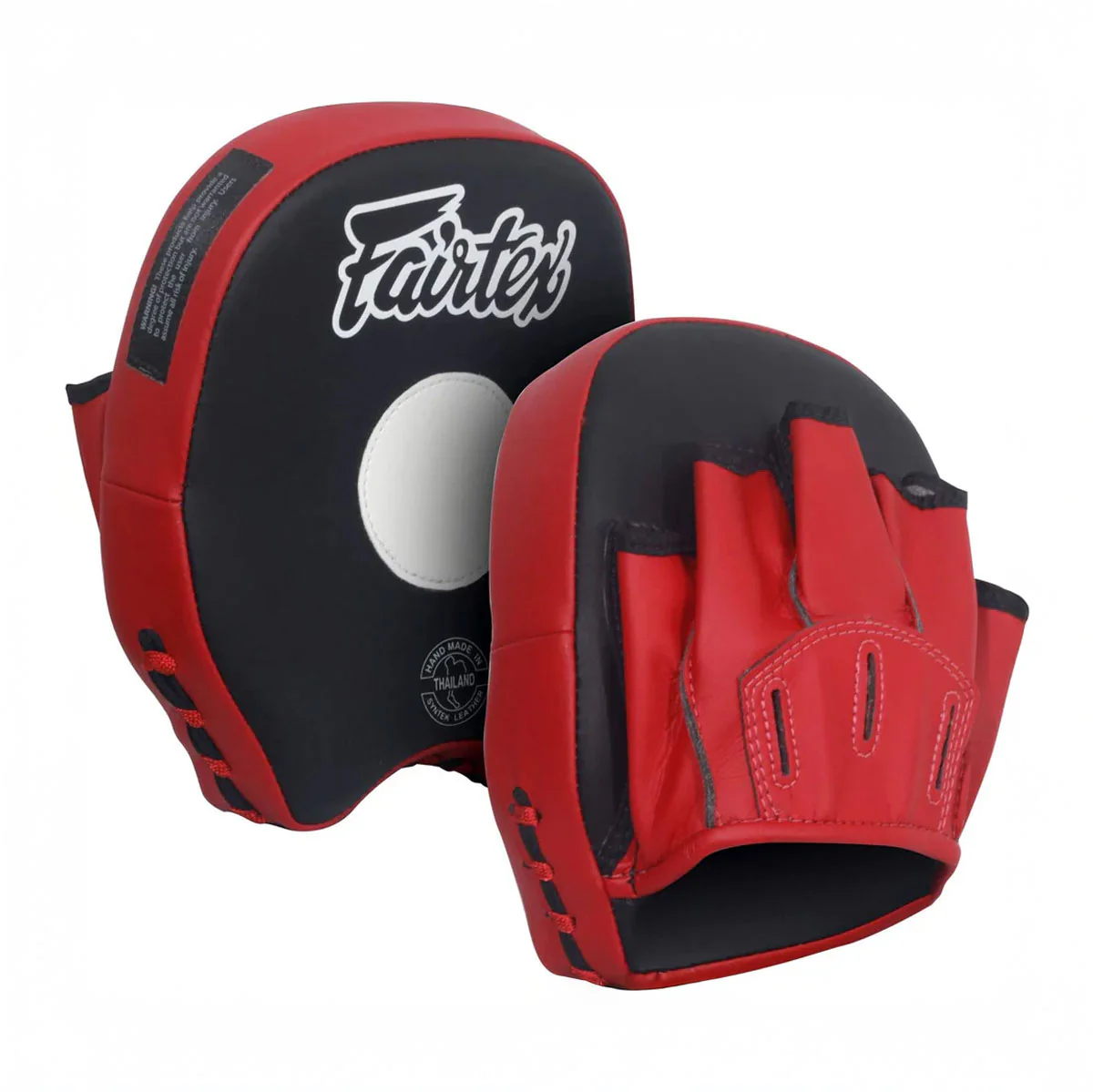 Punch mitts Fairtex Short FMV14 Black-red  - Image 3