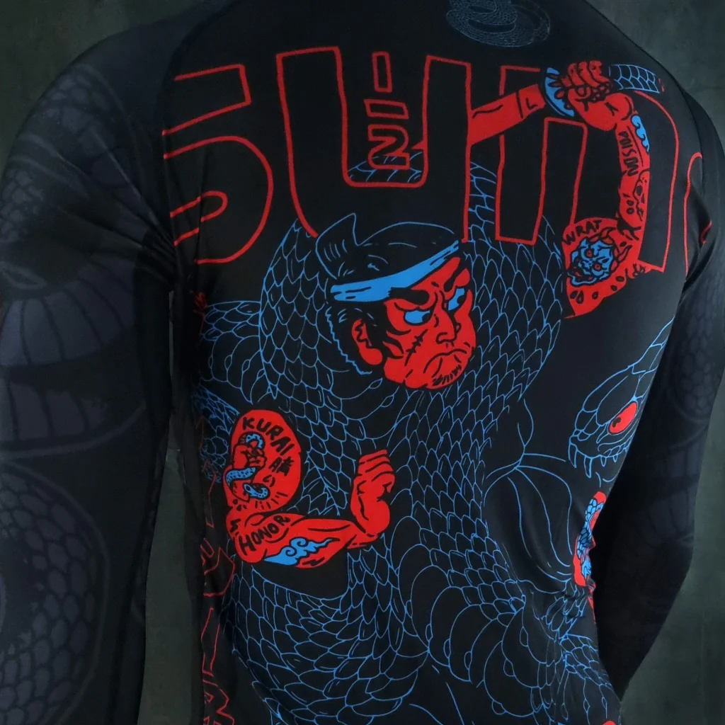 Rashguard Half Sumo Black Mamba Neon long sleeves  - Image 13