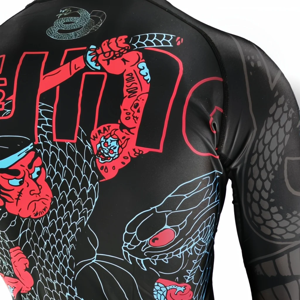Rashguard Half Sumo Black Mamba Neon long sleeves  - Image 3