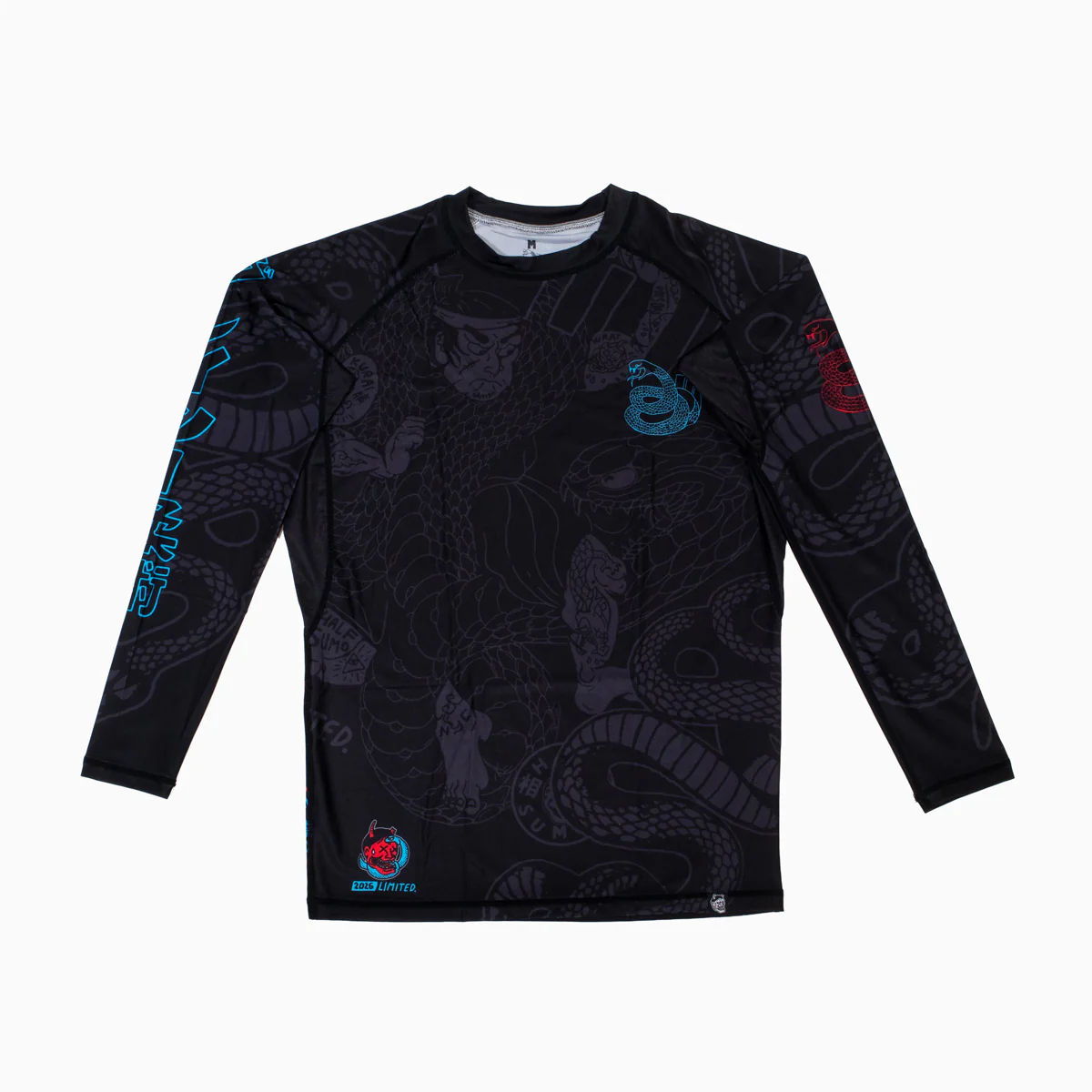 Rashguard Half Sumo Black Mamba Neon long sleeves  - Image 4