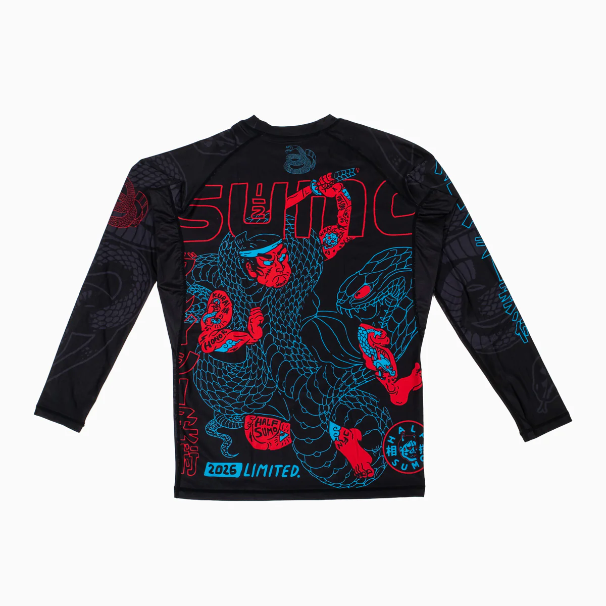 Rashguard Half Sumo Black Mamba Neon long sleeves  - Image 7