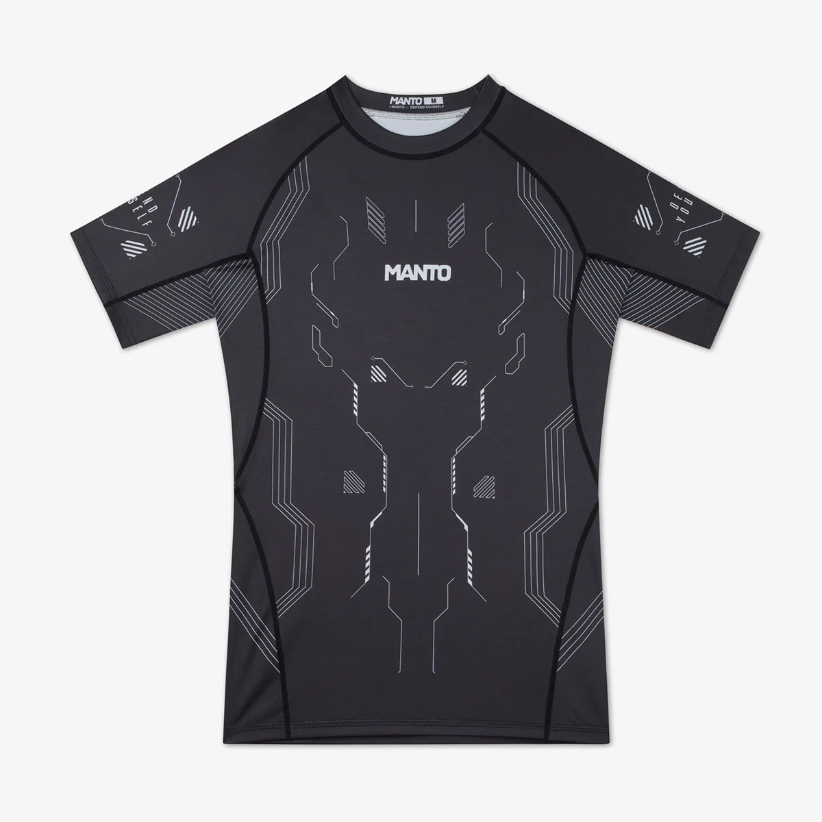 Rashguard Manto Shield short sleeves Black
