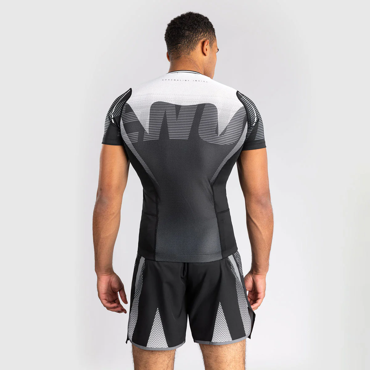 Rashguard Venum Adrenaline short sleeves Black-gray  - Image 2