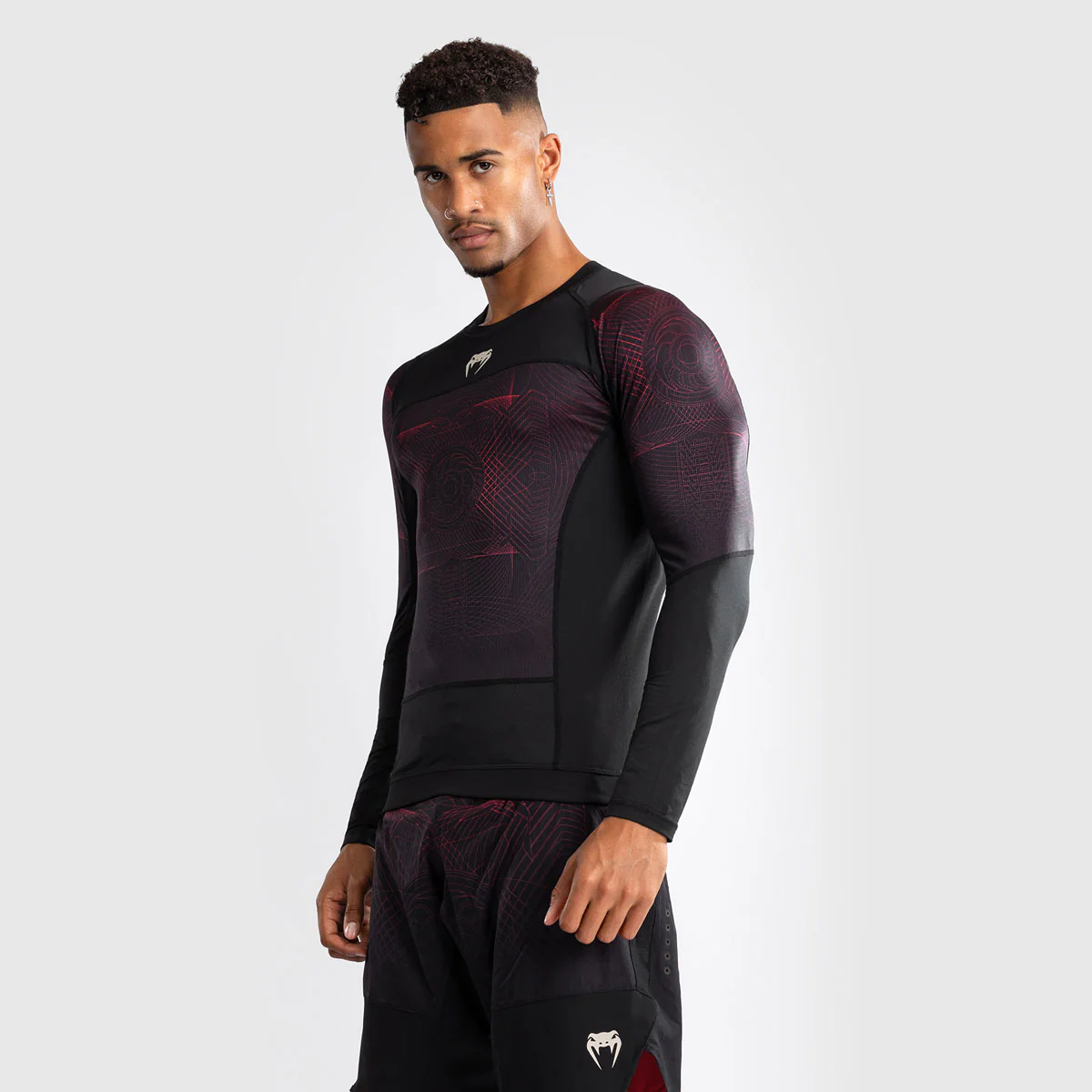 Rashguard Venum G-Fit Air long sleeves Black-red  - Image 2