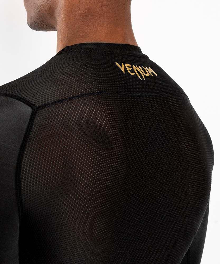 Rashguard Venum G-Fit Black-gold long sleeves  - Image 7
