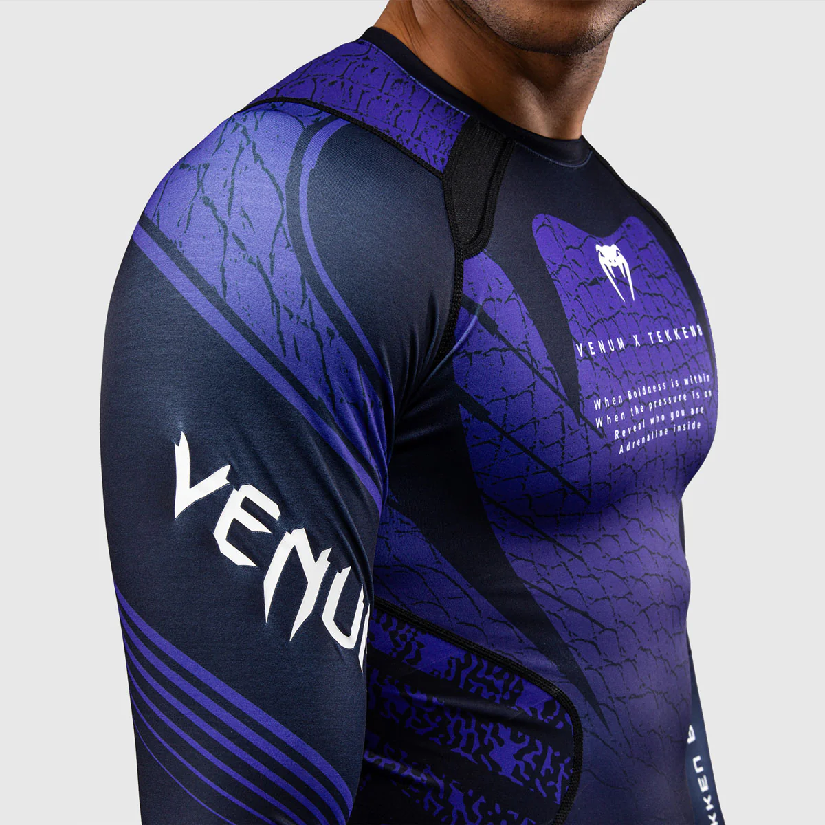 Rashguard Venum Tekken 8 Kazuya long sleeves Black-purple  - Image 6