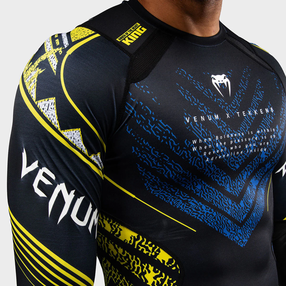 Rashguard Venum Tekken 8 King long sleeves Black-yellow - Image 7