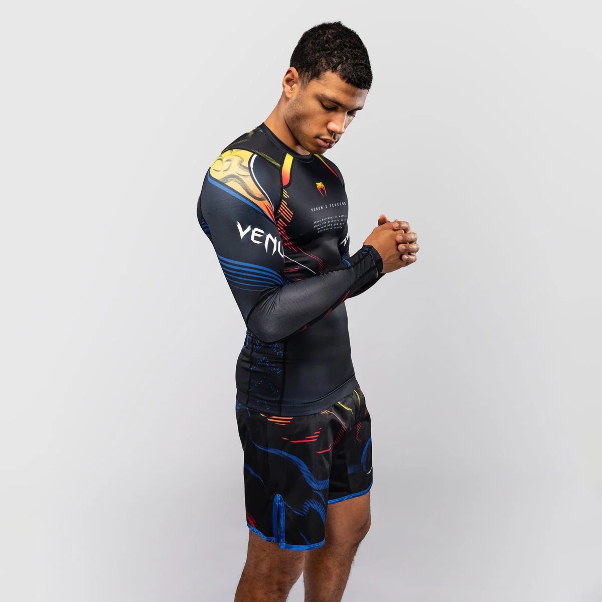 Rashguard Venum Tekken 8 Yoshimitsu long sleeves Black-orange  - Image 3