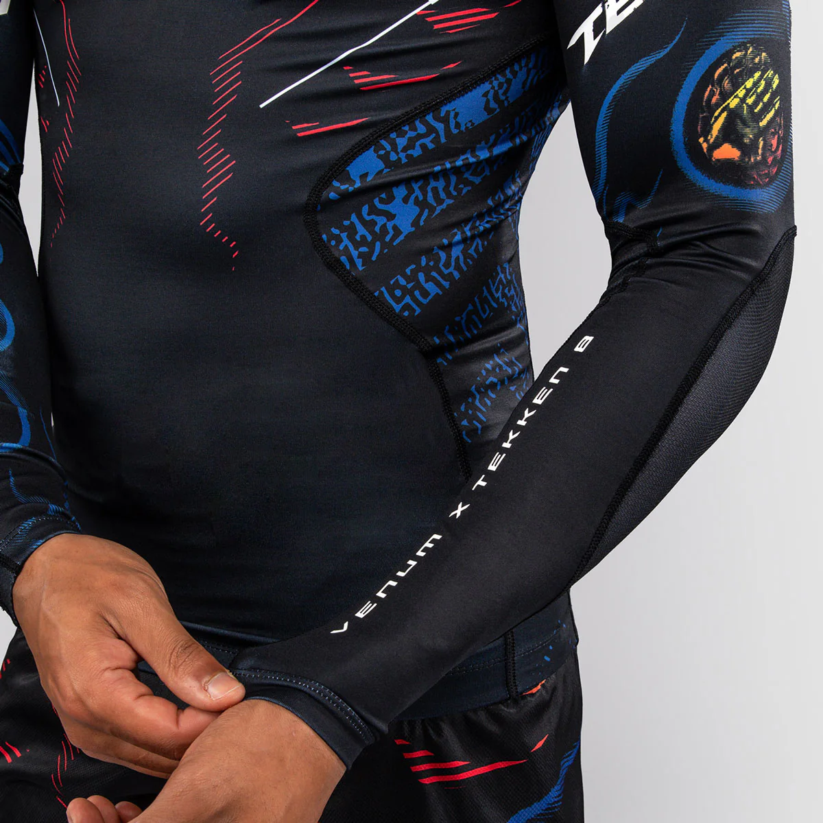 Rashguard Venum Tekken 8 Yoshimitsu long sleeves Black-orange  - Image 6