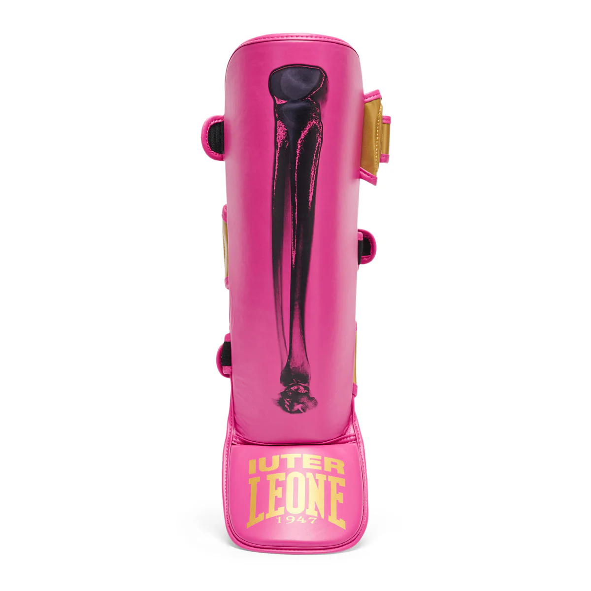 Shinguards Leone Iuter PT01IU with fuchsia footrest  - Image 2