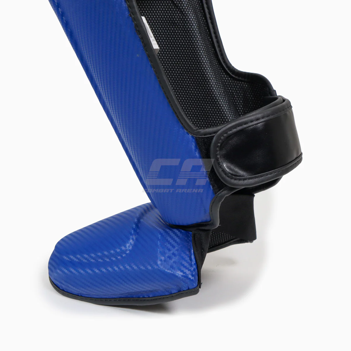 Shinguards with foot guard Adidas Pro Kickboxing WAKO Blue-white  - Image 4