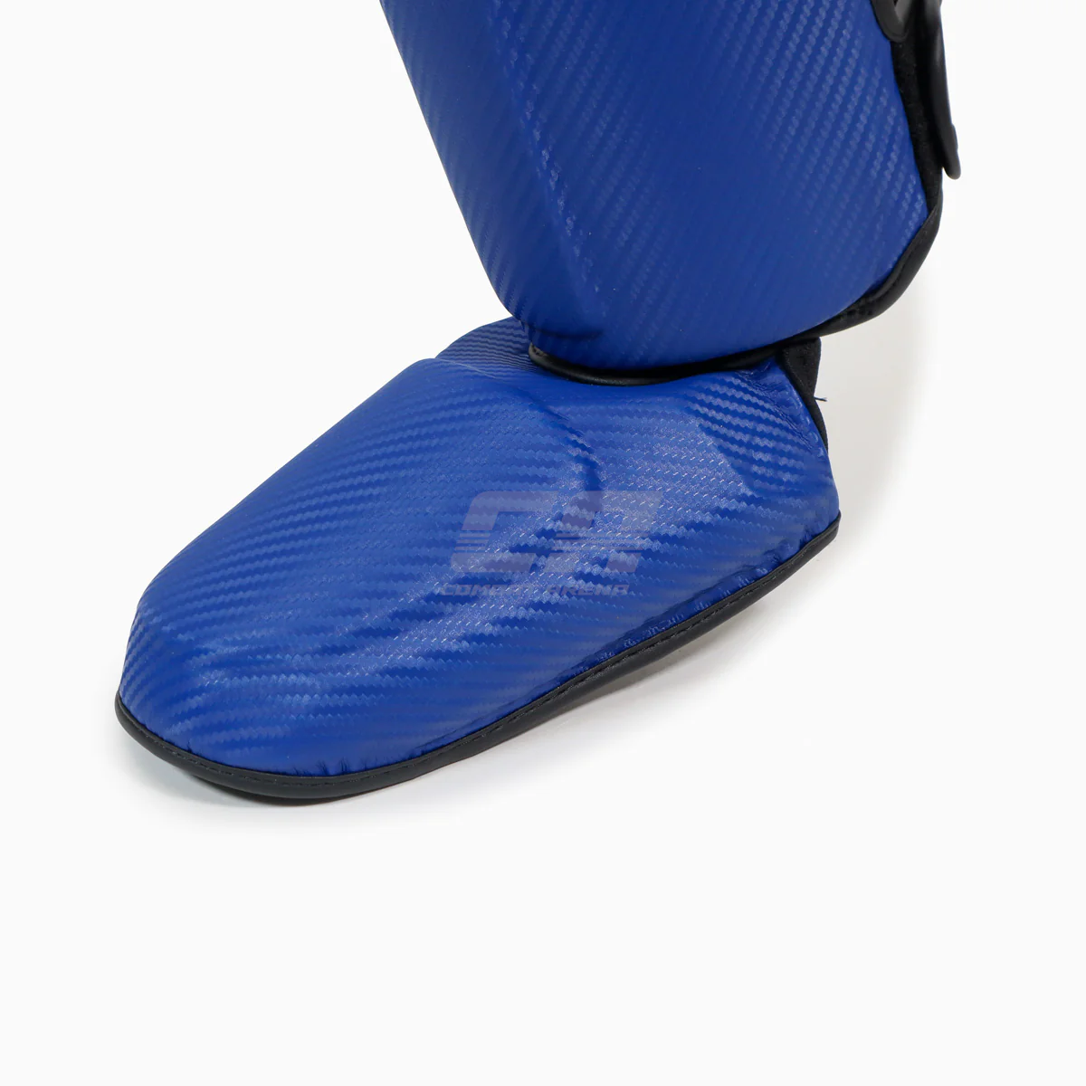 Shinguards with foot guard Adidas Pro Kickboxing WAKO Blue-white  - Image 5