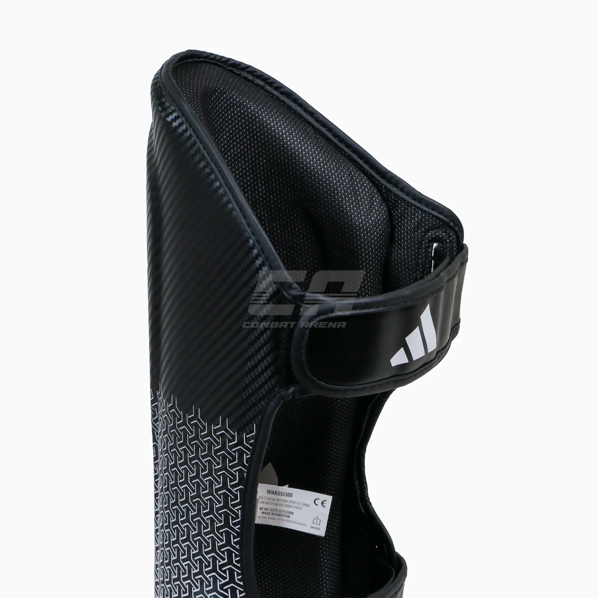 Shinguards with foot guard Adidas Pro Kickboxing WAKO Black-white - Image 4