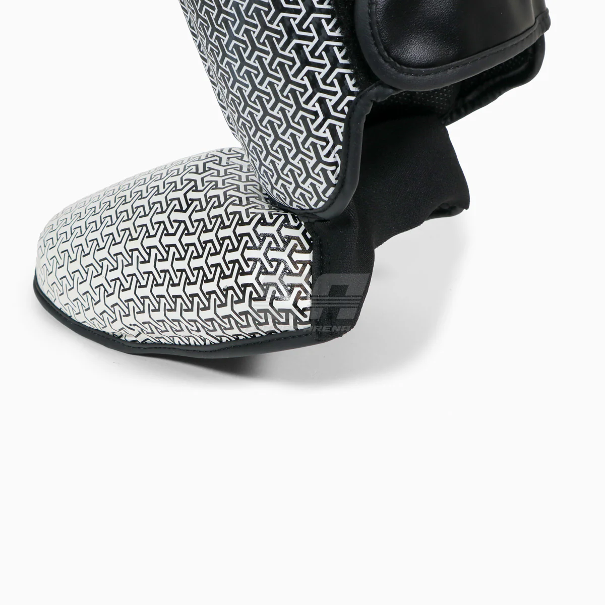 Shinguards with foot guard Adidas Pro Kickboxing WAKO Black-white - Image 6