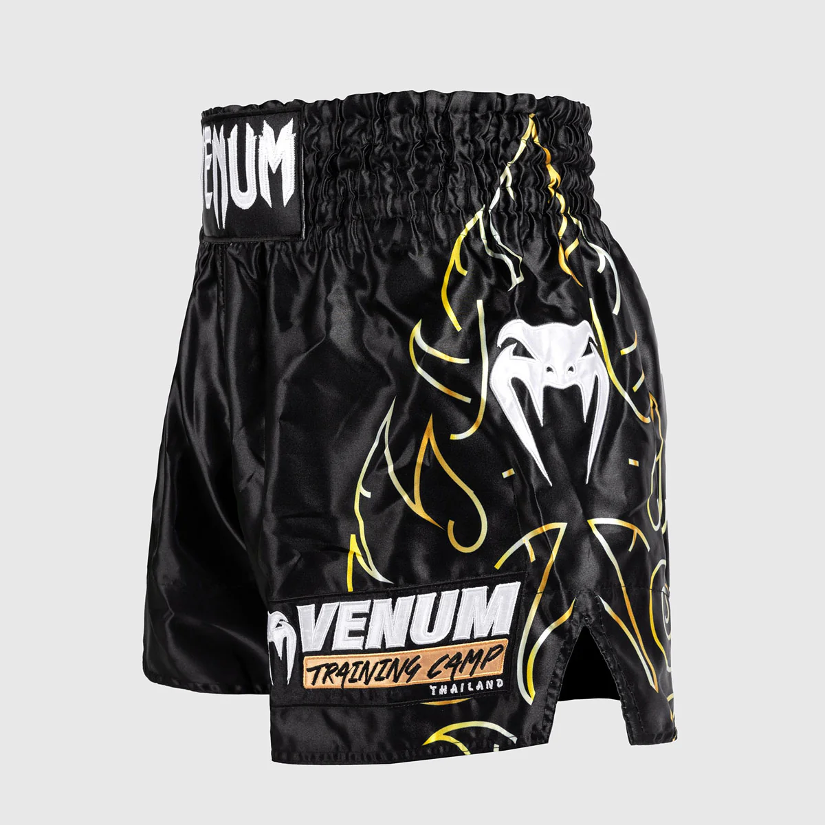 Shorts kick-thai Venum VTC Flames Black-gold - Image 2