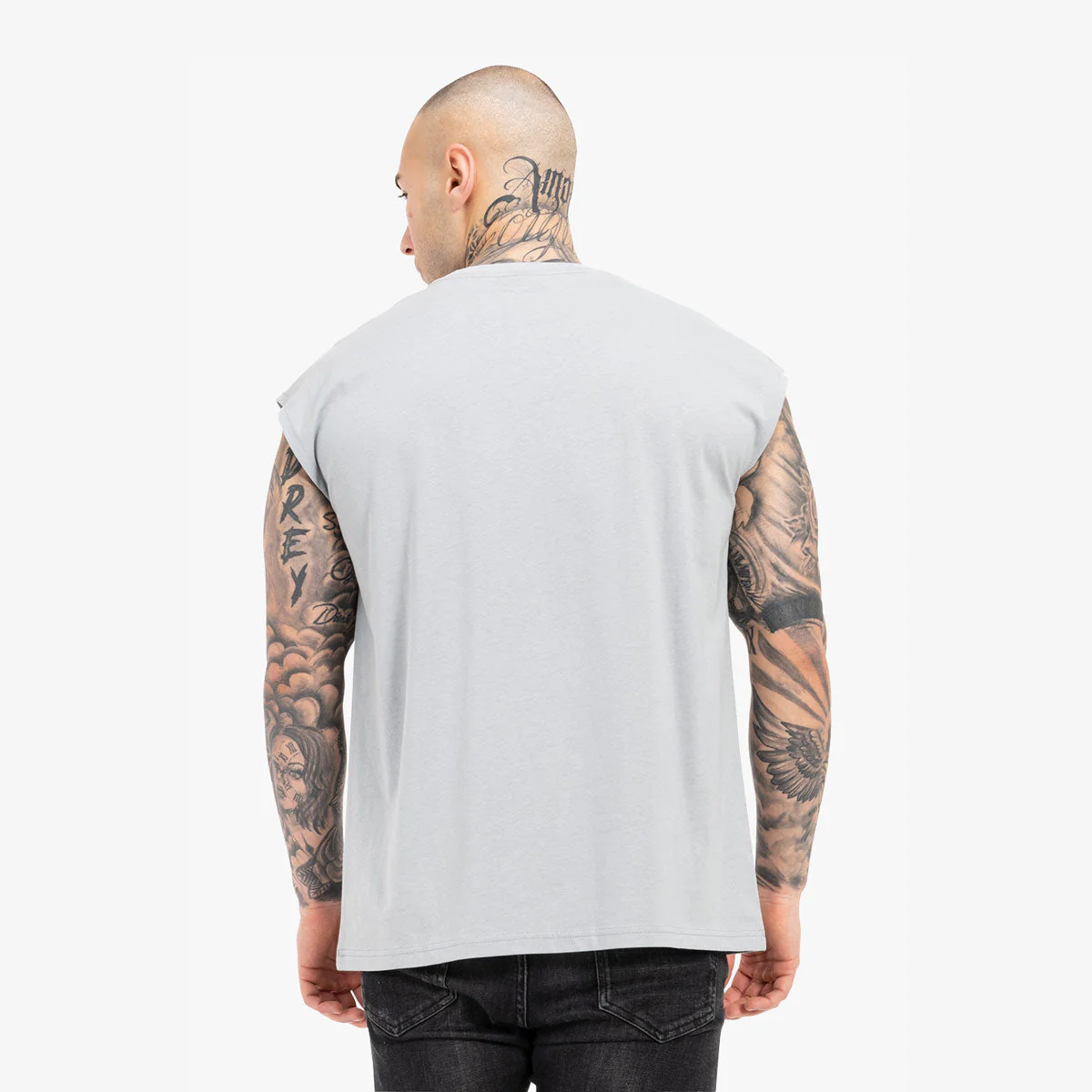 Sleeveless t-shirt Tapout Skull Tank Gray - Image 3