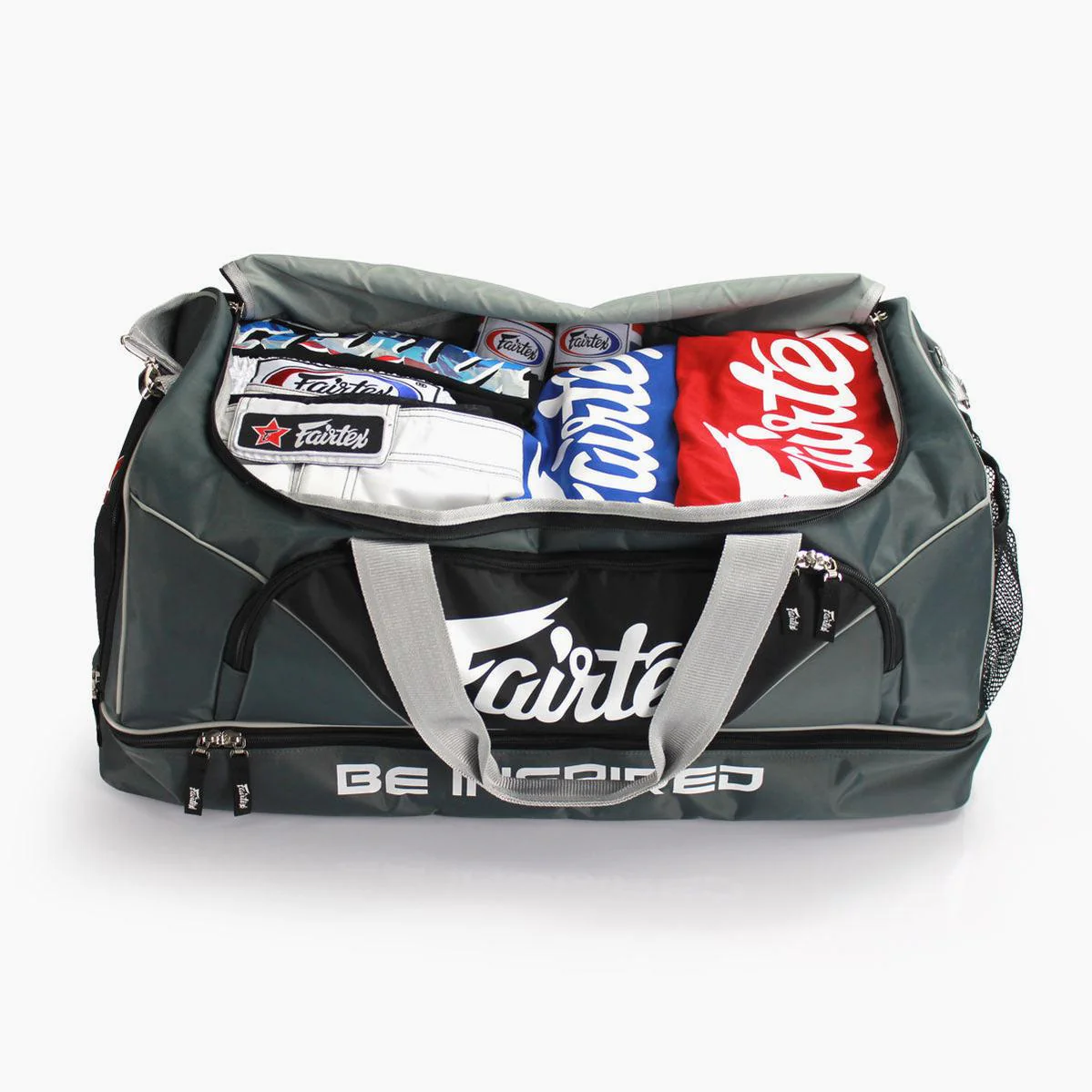 Sports bag from gym Fairtex BAG2 Gray-black  - Image 4