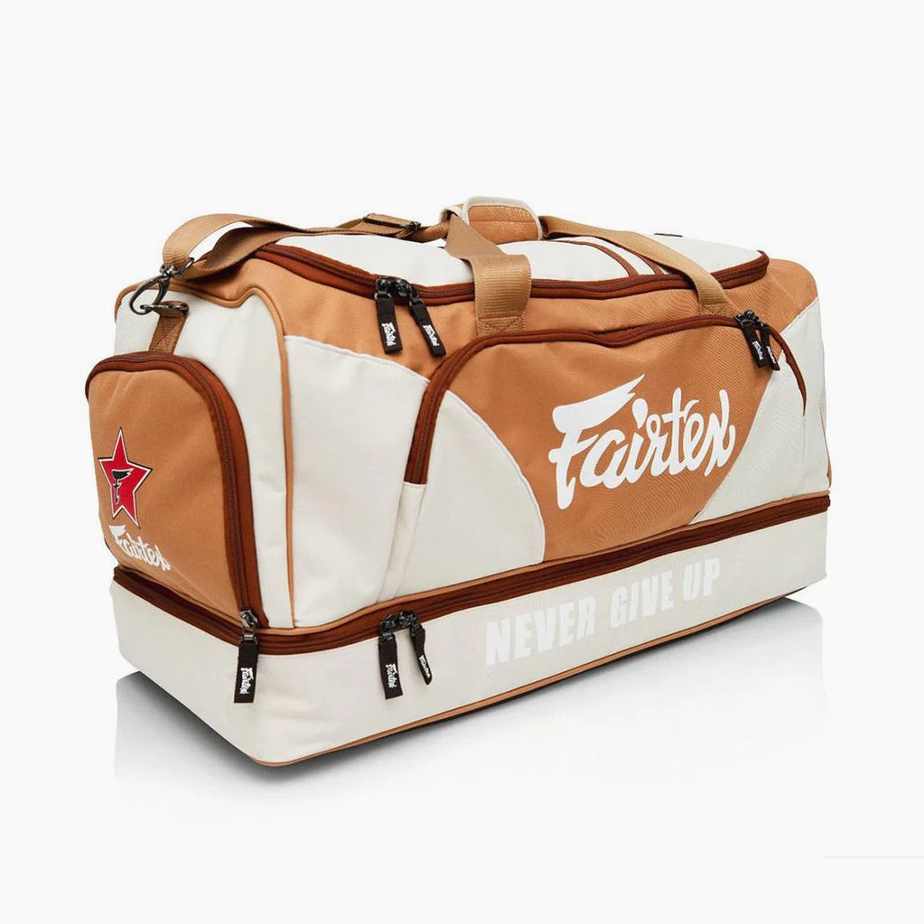 Sports bag gym bag Fairtex BAG2 Khaki-orange 