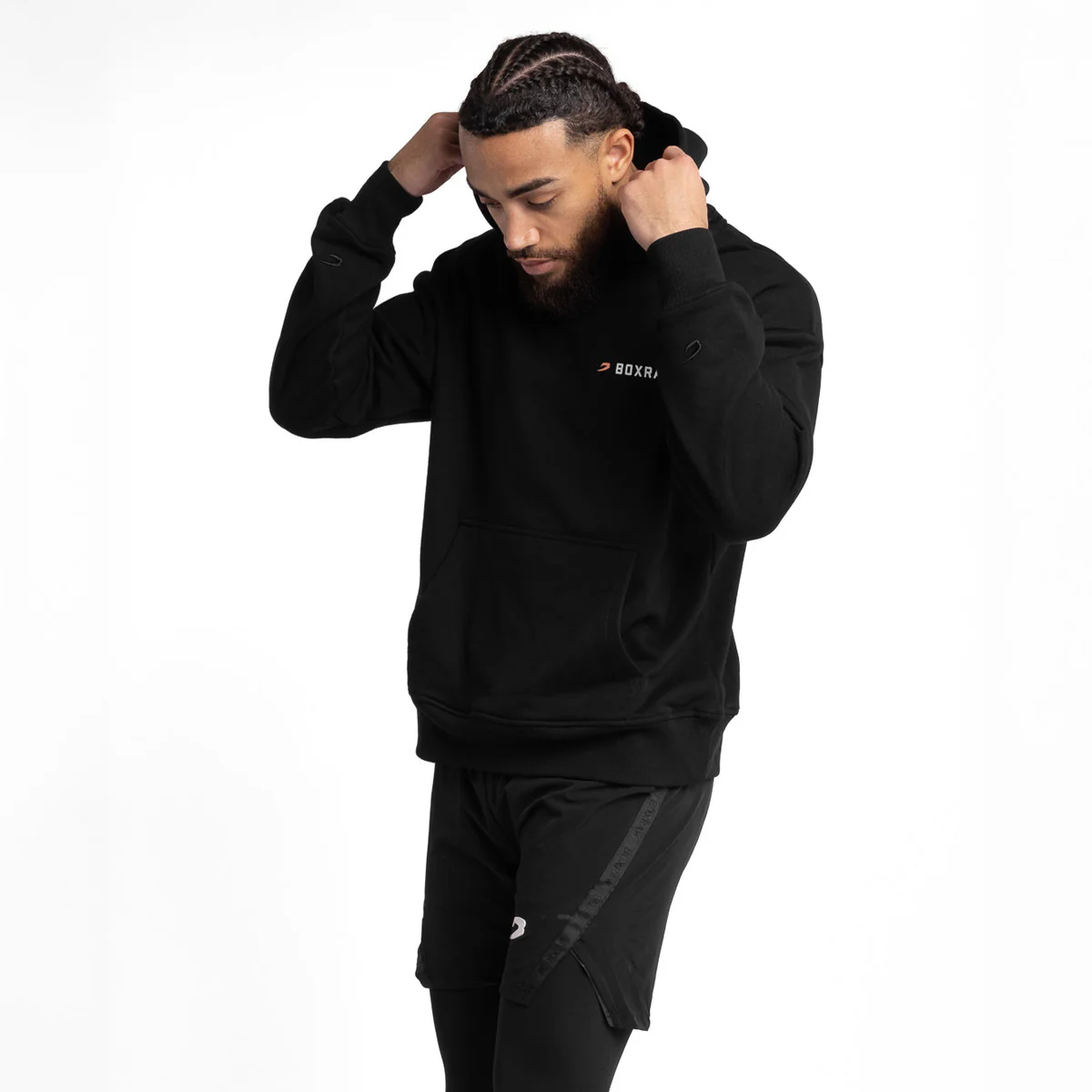 Sweatshirt Boxraw We Don't Play Boxing oversize with Black hood  - Image 4