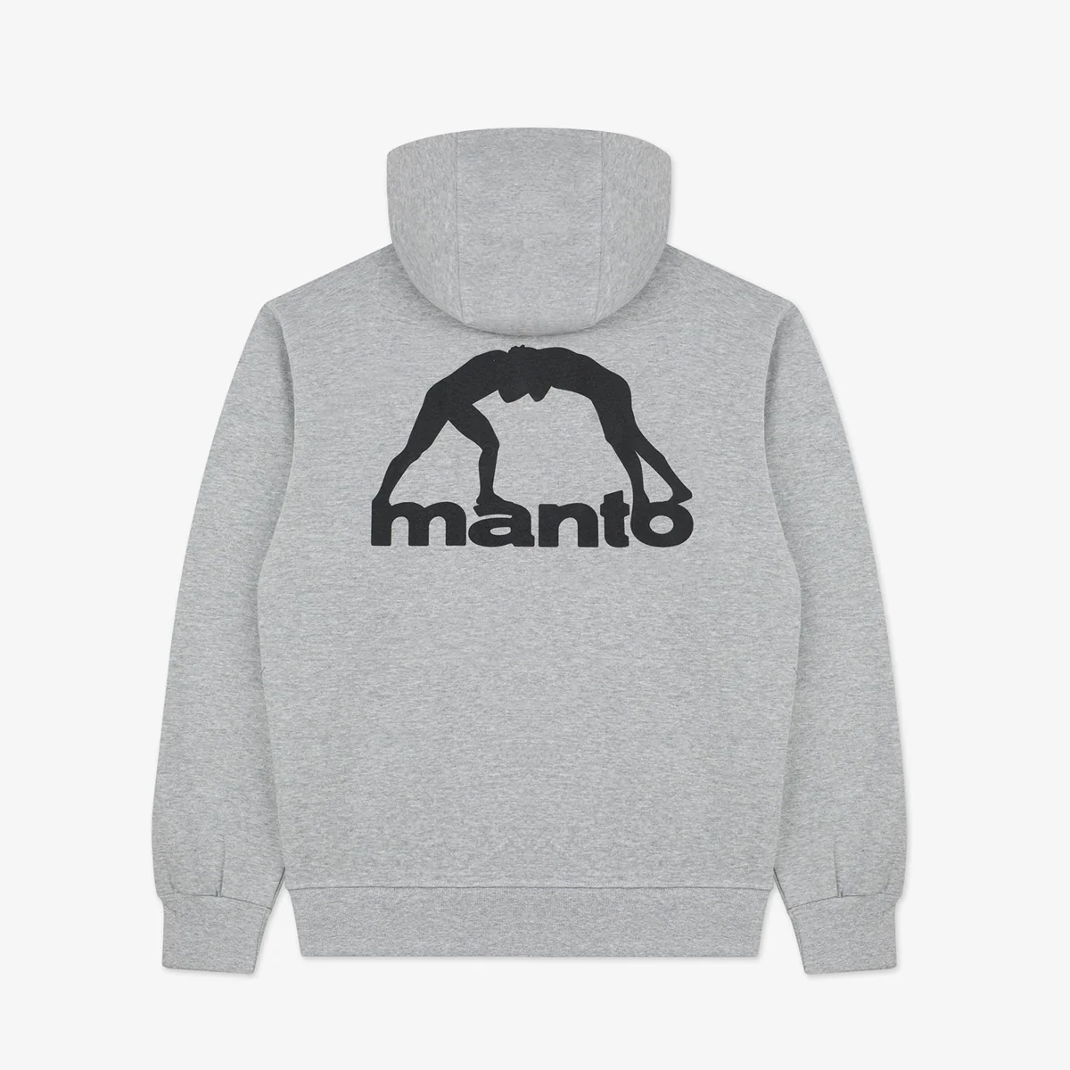 Sweatshirt Manto Peaceful Violence with hood Gray - Image 2