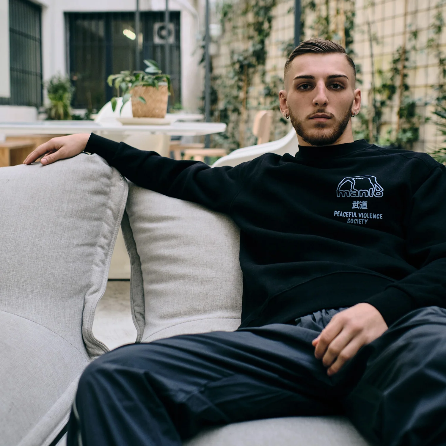Sweatshirt Manto Society Black - Image 5