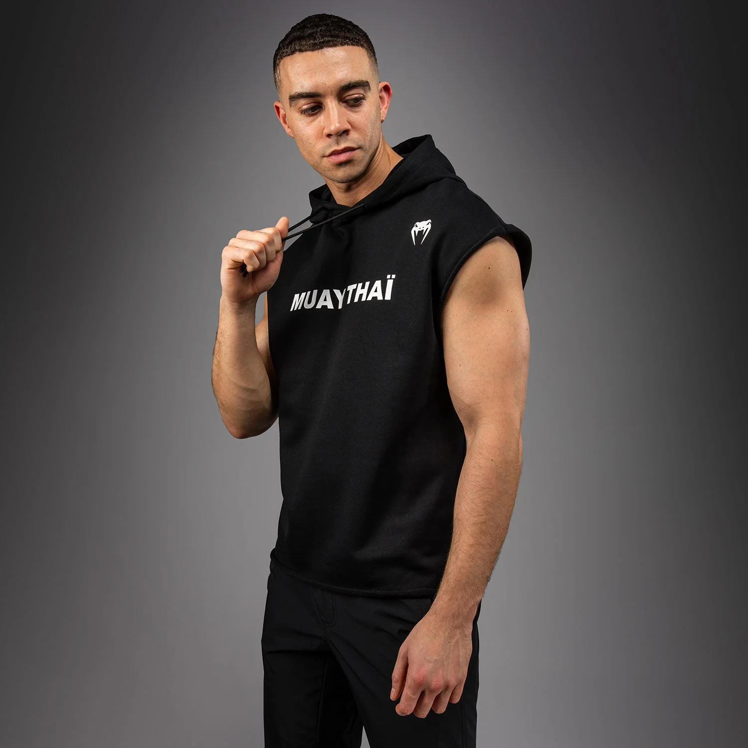 Sweatshirt sleeveless Venum Muay Thai VT with hood  - Image 2