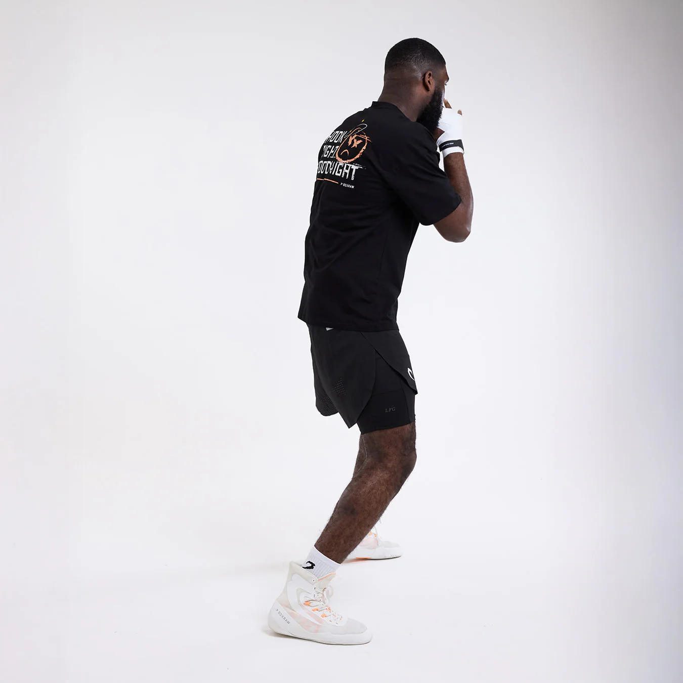 T-shirt Boxraw Hook Right Goodnight Oversize Black  - Image 3