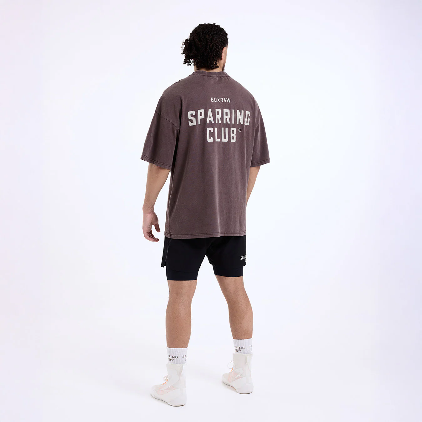 T-shirt Boxraw Sparring Club Oversize Brown  - Image 3