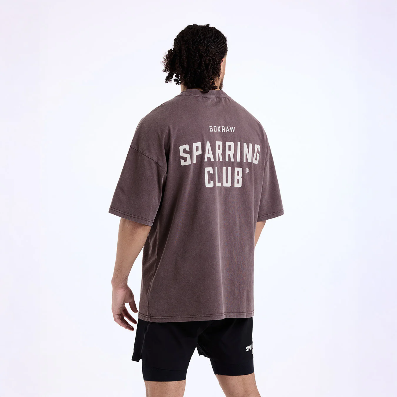 T-shirt Boxraw Sparring Club Oversize Brown  - Image 4