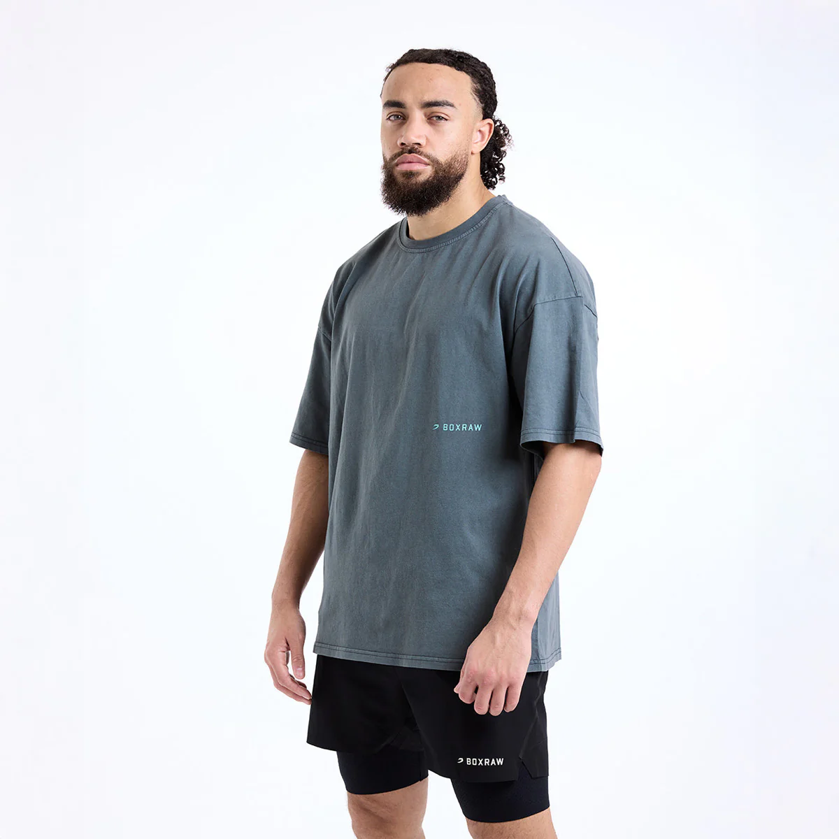 T-shirt Boxraw Sparring Club Oversize Gray - Image 4