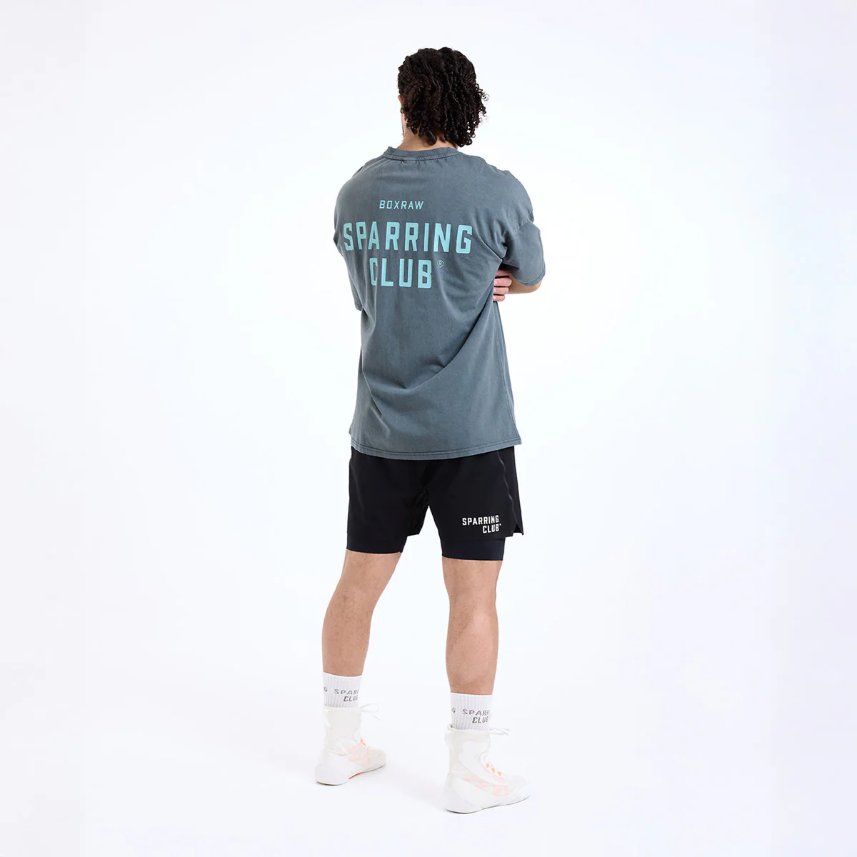 T-shirt Boxraw Sparring Club Oversize Gray - Image 7