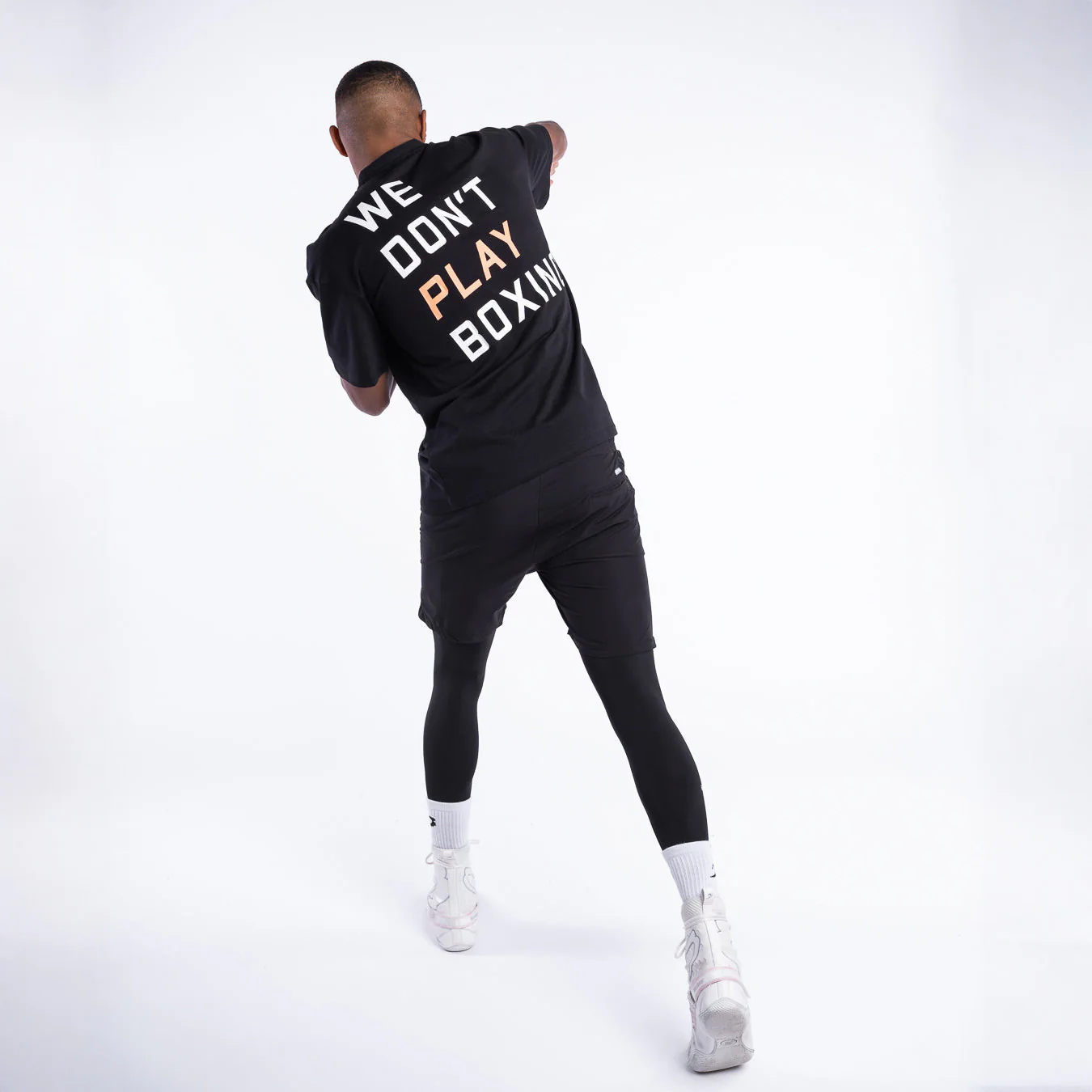 T-shirt Boxraw We Don't Play Boxing Oversize Black  - Image 3