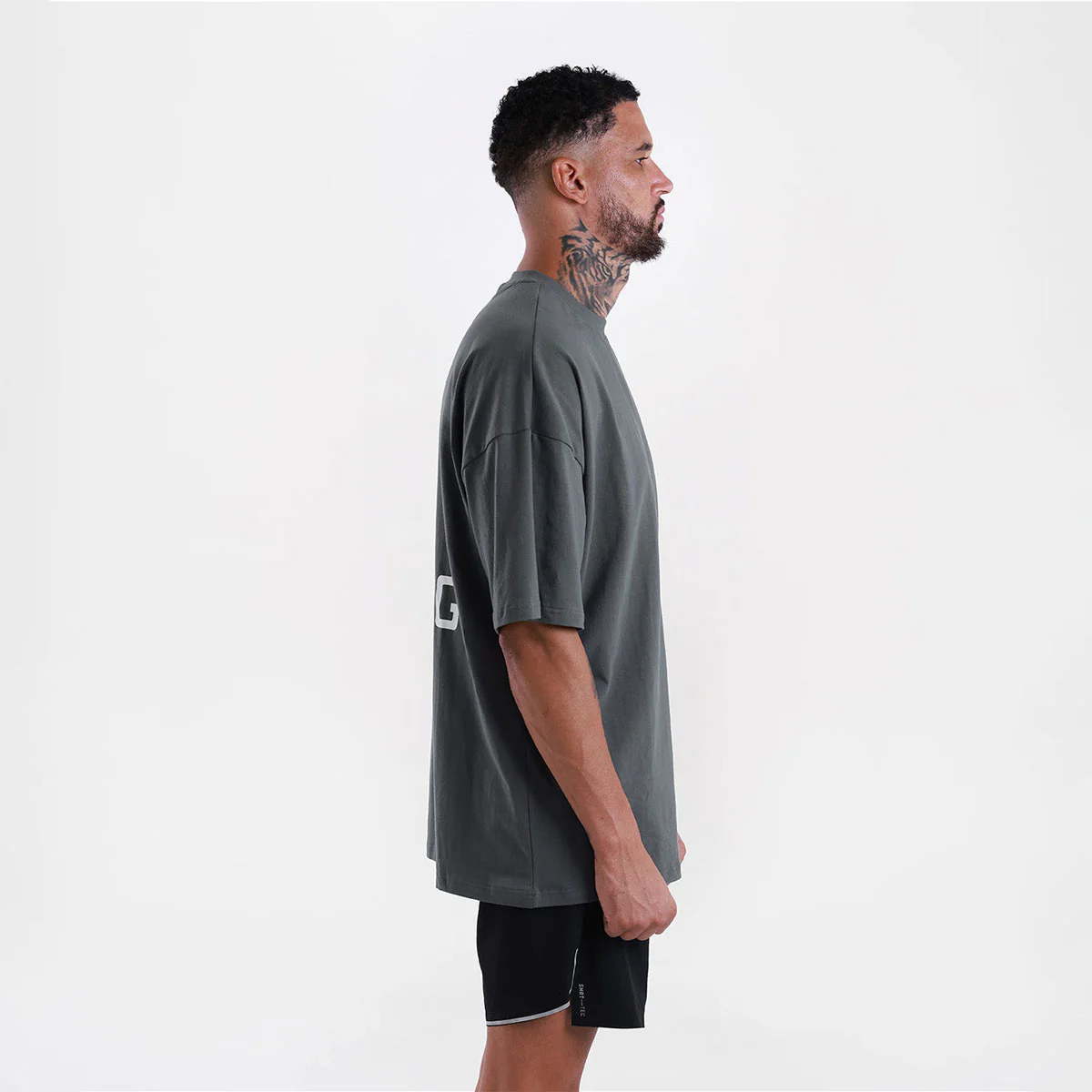 T-shirt Boxraw We Don't Play Boxing Oversize Gray-pink  - Image 2