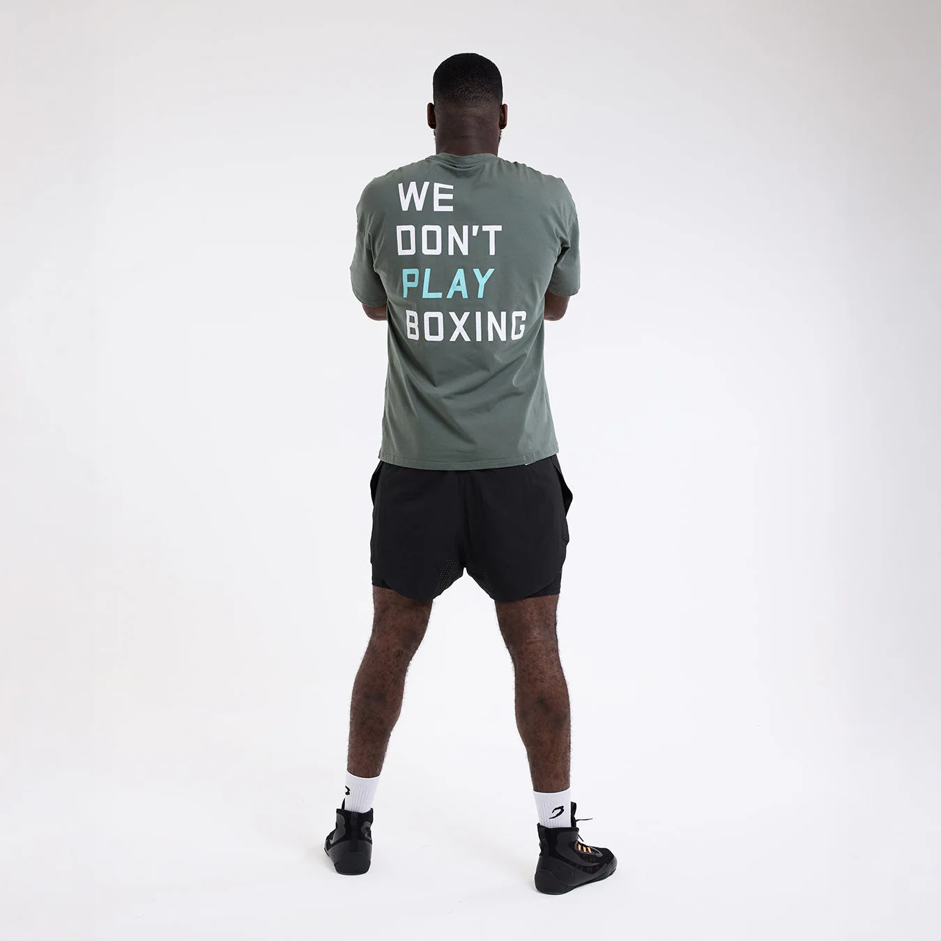 T-shirt Boxraw We Don't Play Boxing Oversize Green  - Image 4