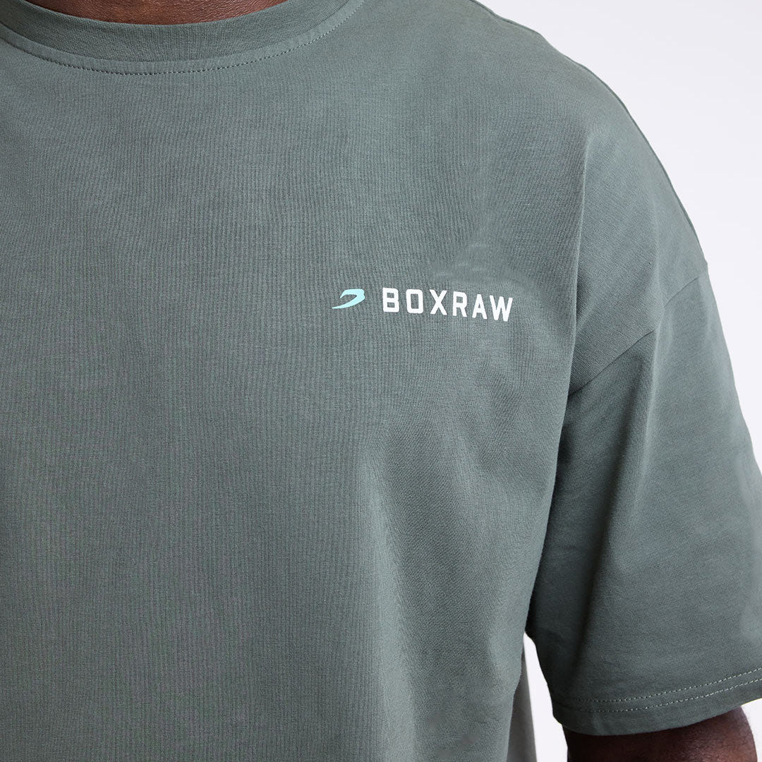 T-shirt Boxraw We Don't Play Boxing Oversize Green  - Image 7