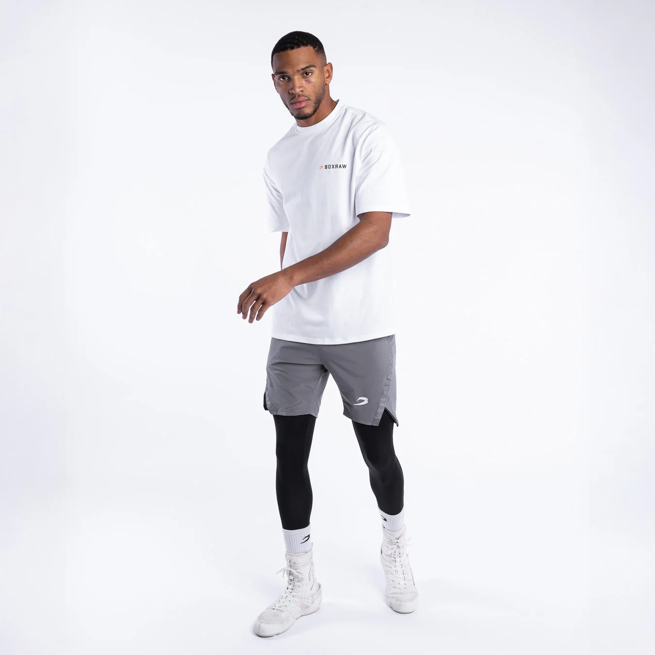 T-shirt Boxraw We Don't Play Boxing Oversize White - Image 3