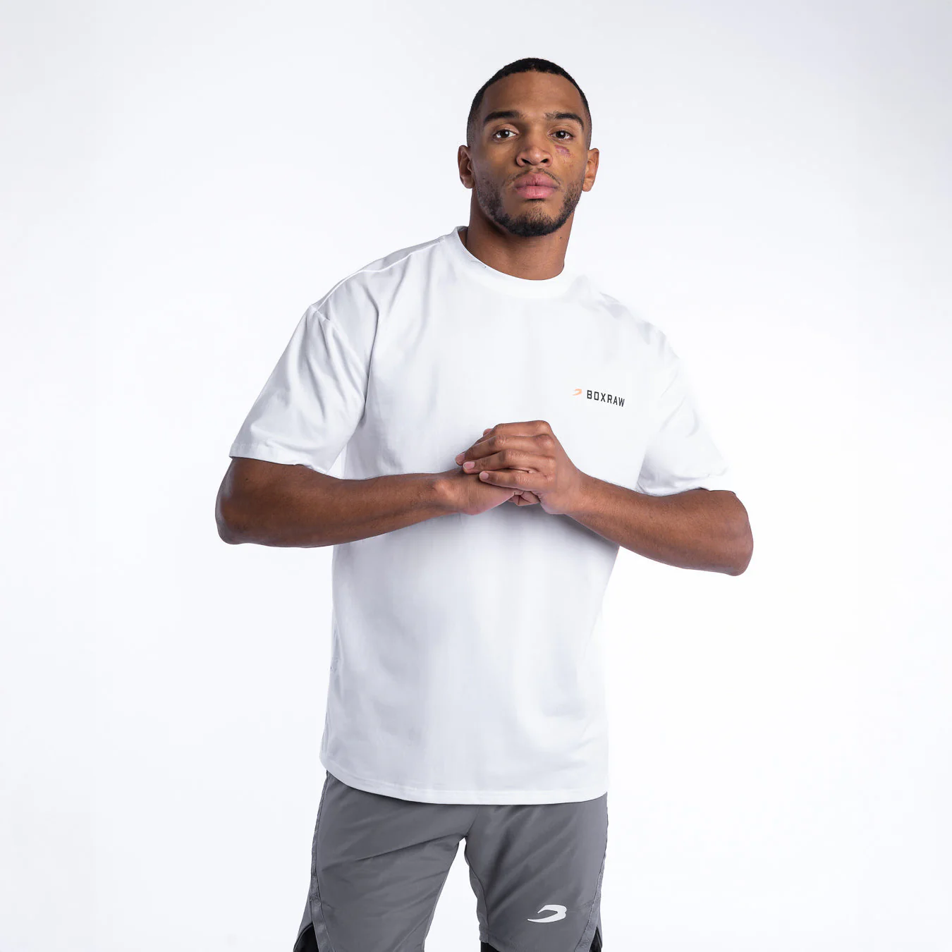T-shirt Boxraw We Don't Play Boxing Oversize White - Image 4