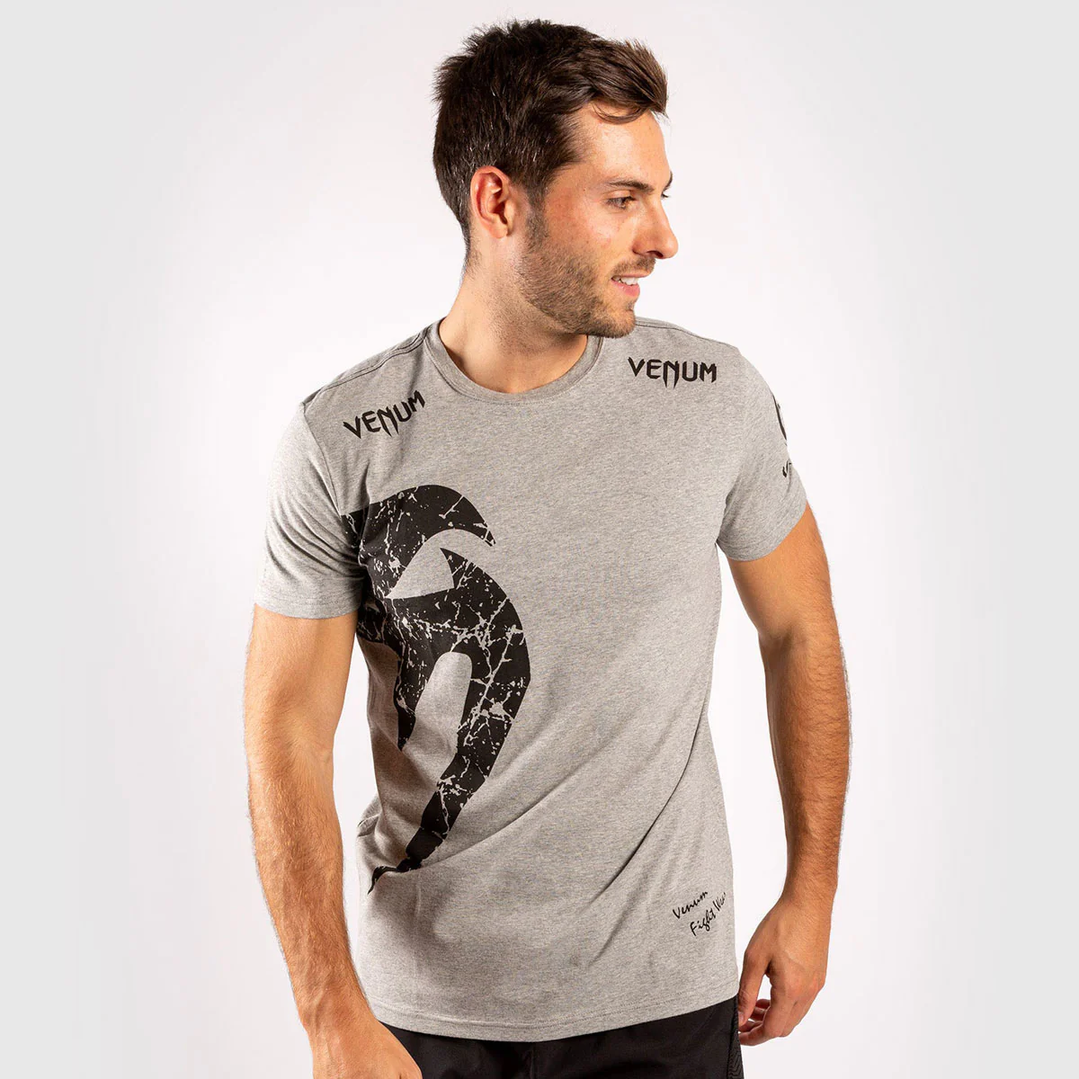 T-shirt in Cotton Venum Giant Gray-Black  - Image 4