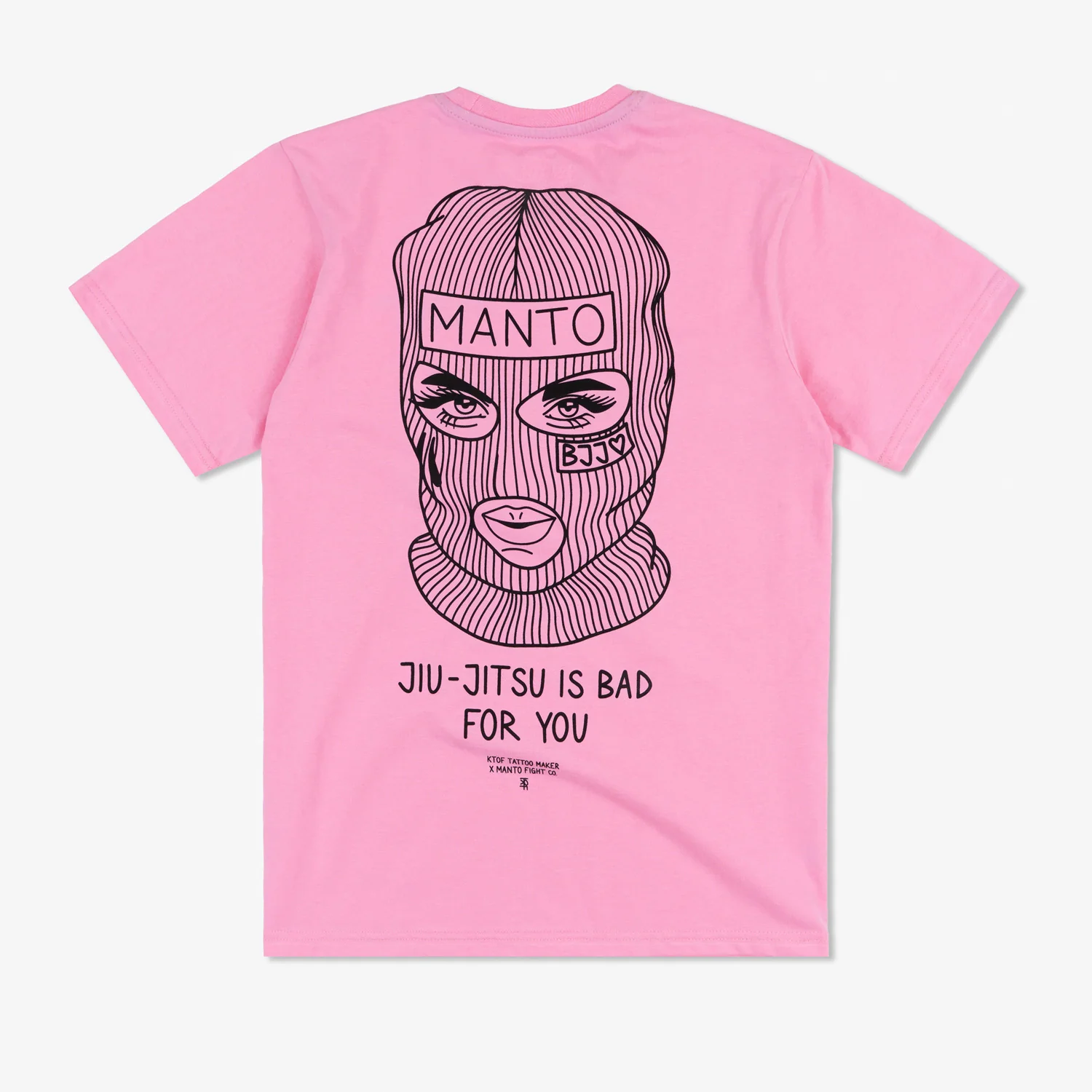 T-shirt Manto x KTOF Balaclava Pink 