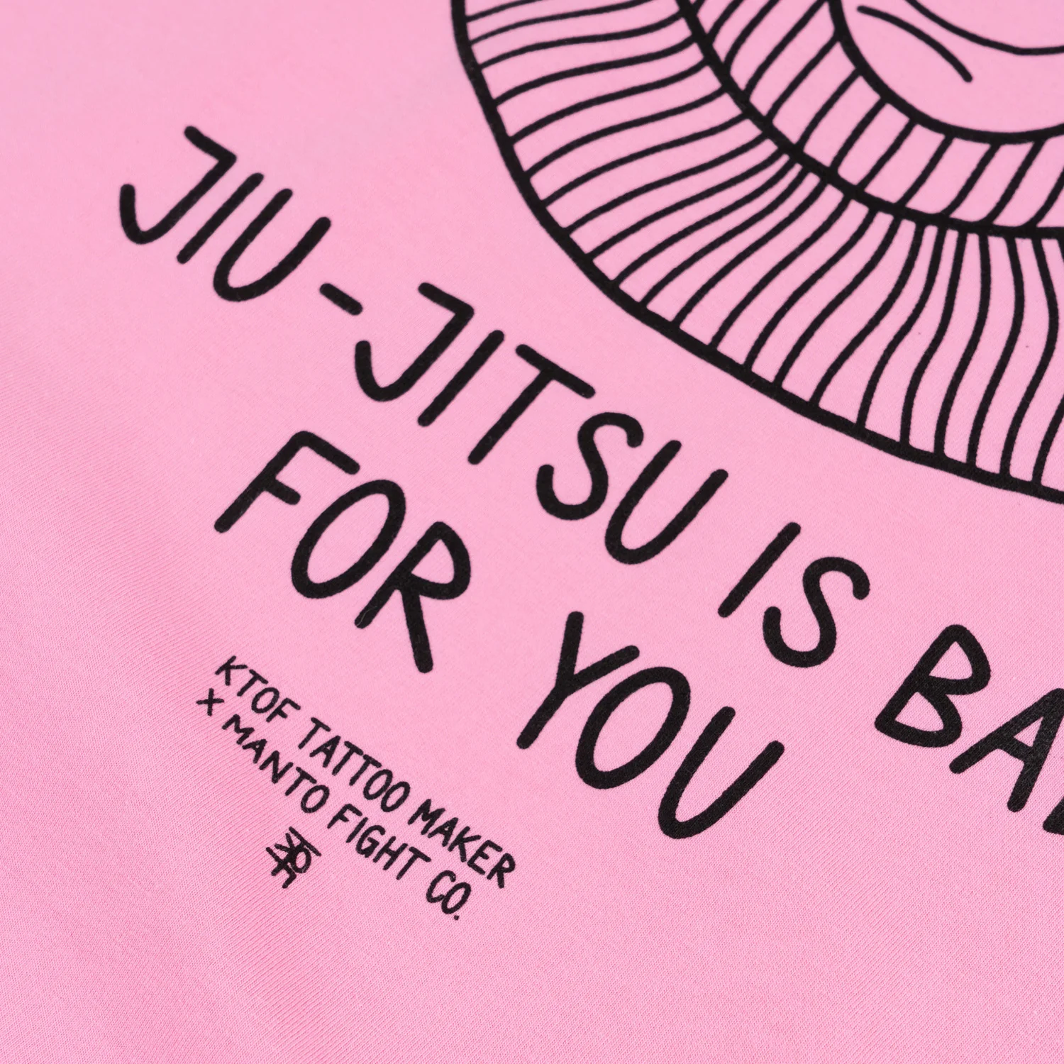 T-shirt Manto x KTOF Balaclava Pink  - Image 3