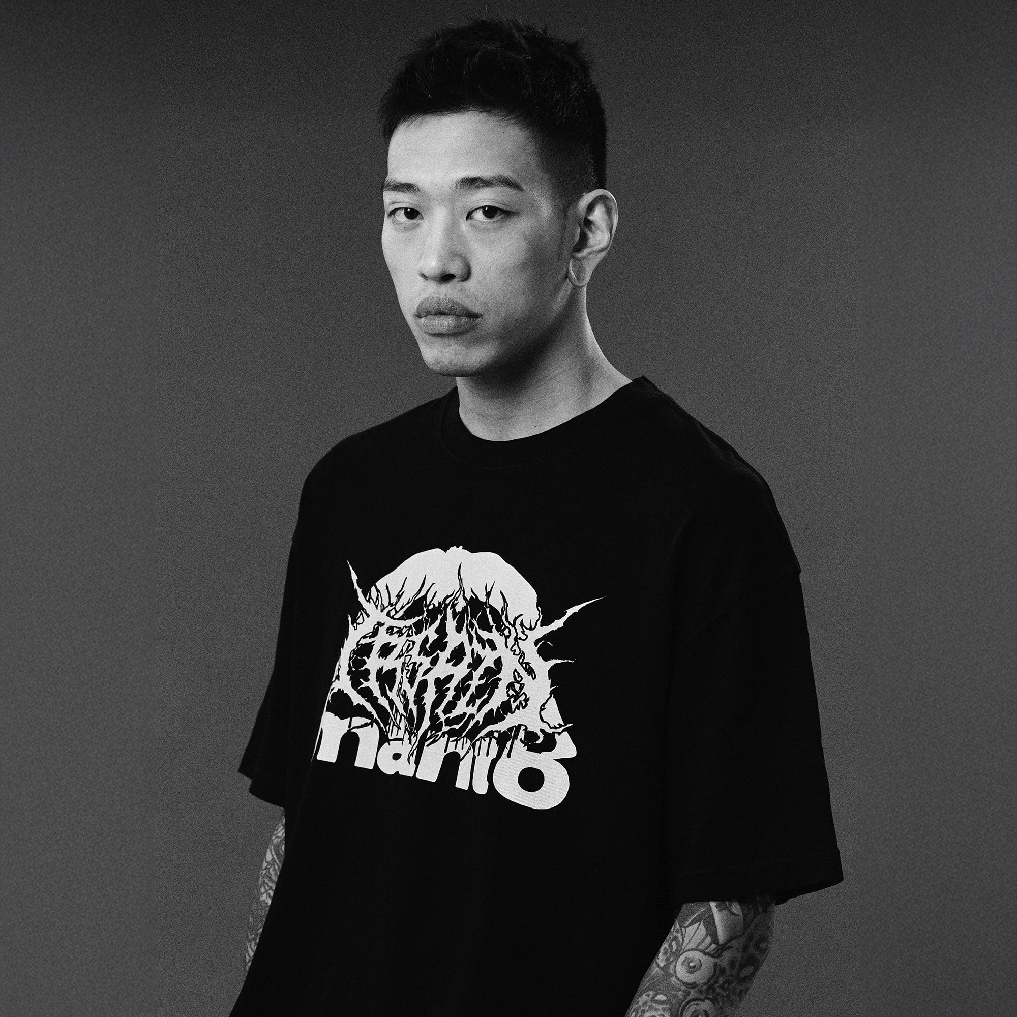 T-shirt oversize Manto Treasure Zone Black  - Image 5