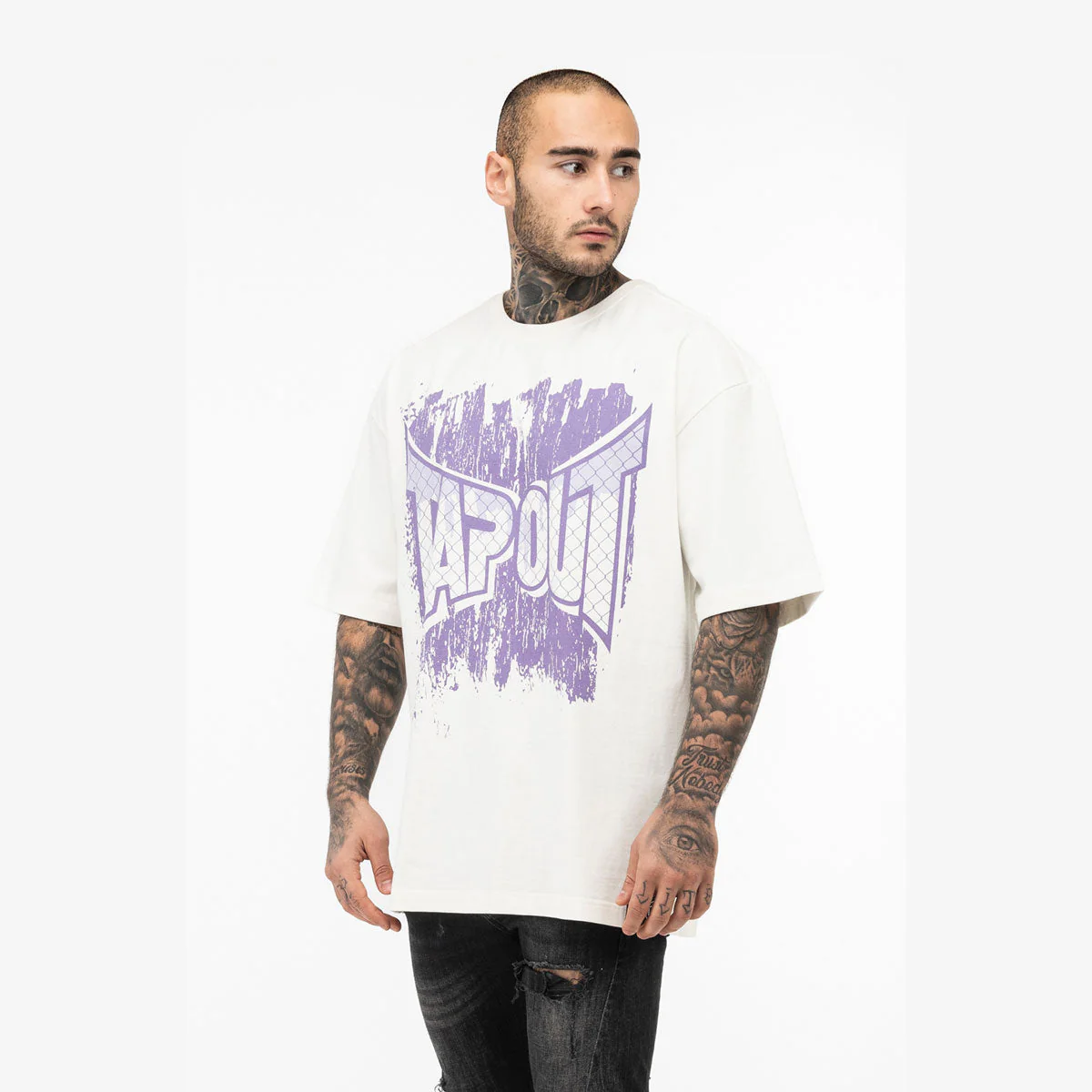 T-shirt Tapout Oversize CF Tee White 