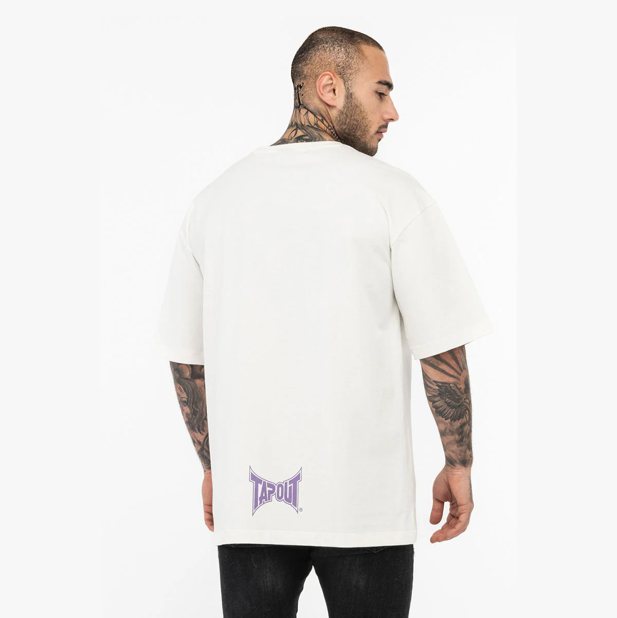 T-shirt Tapout Oversize CF Tee White  - Image 4