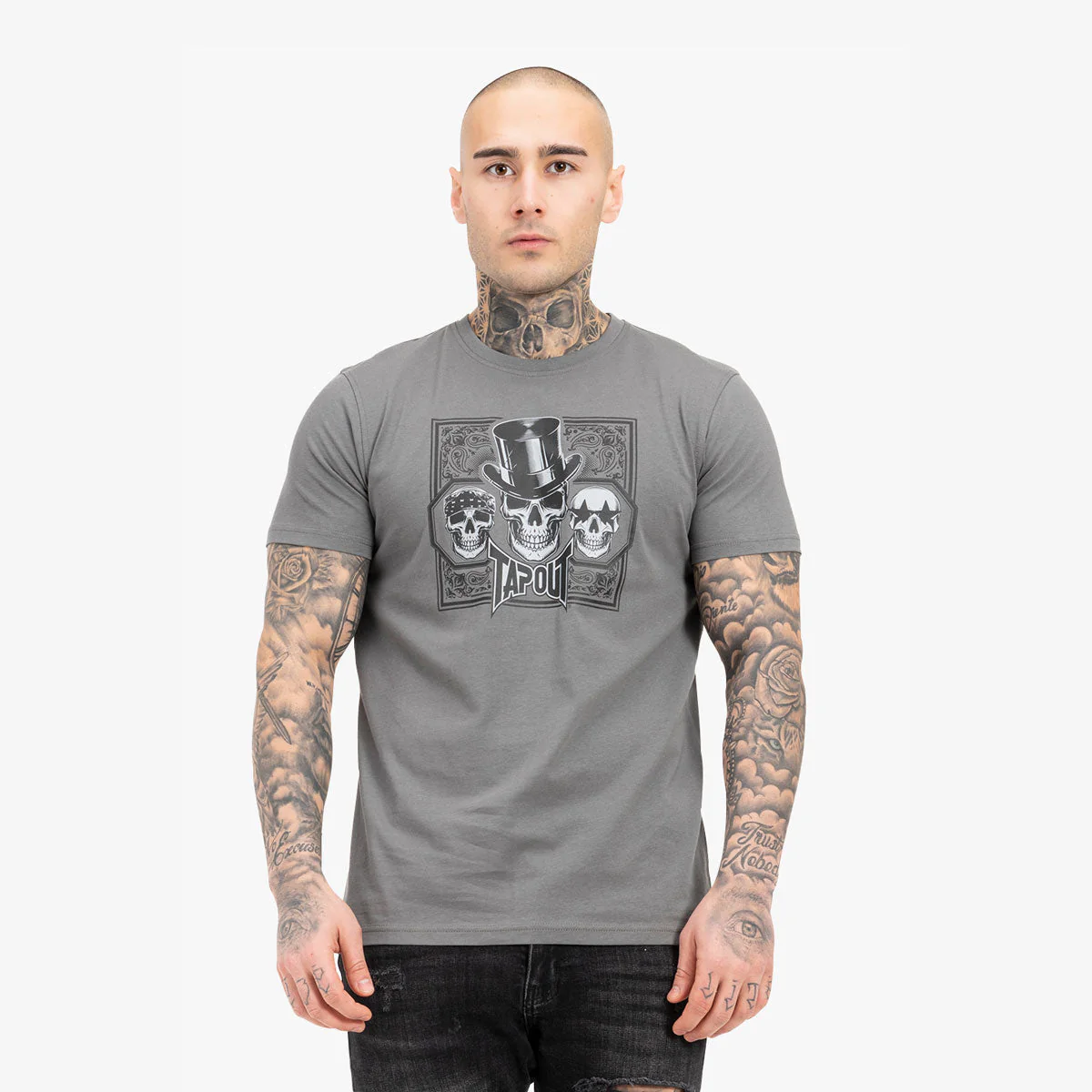 T-shirt Tapout Skull Tee Gray 