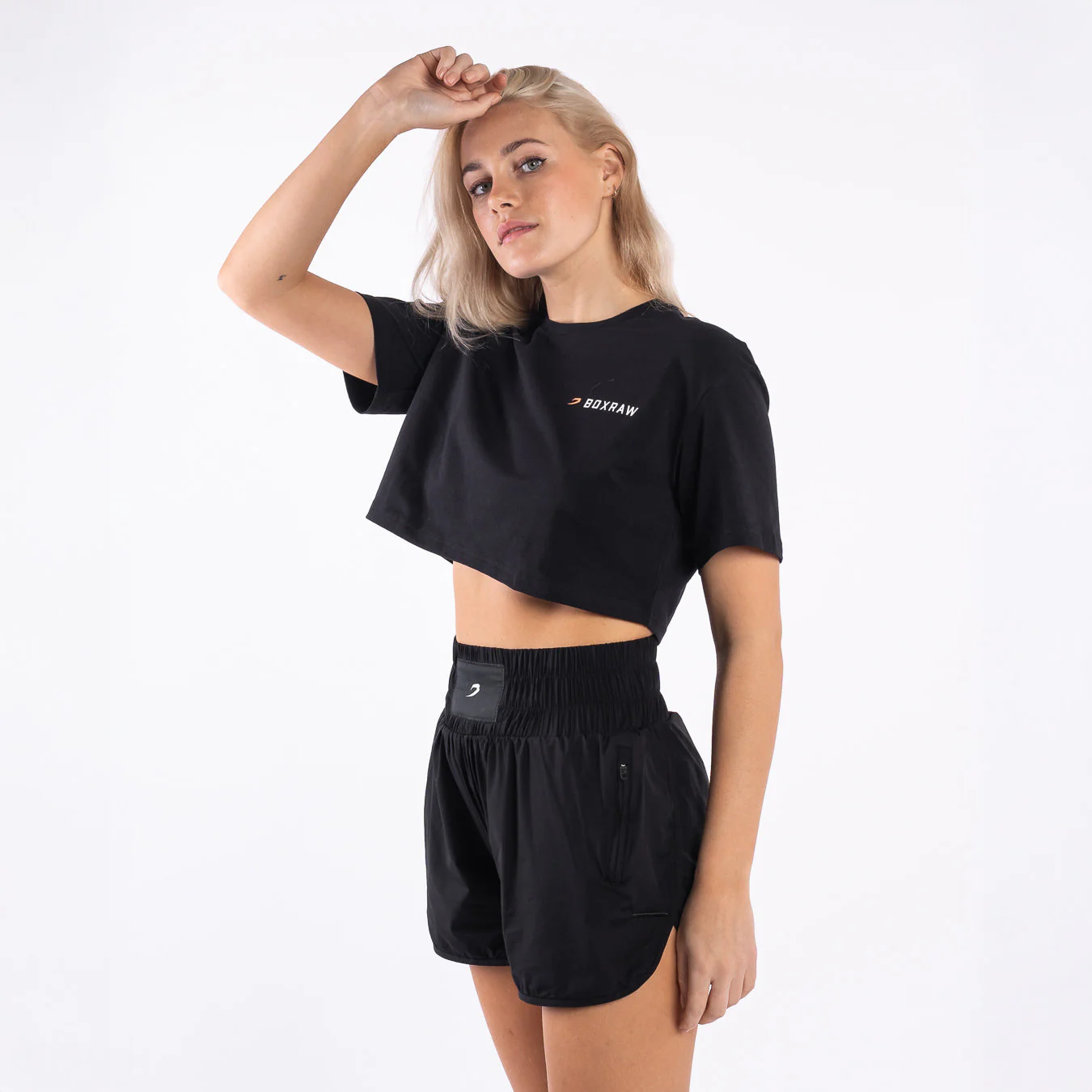 T-shirt woman Boxraw We Don't Play Boxing Black Crop  - Image 6