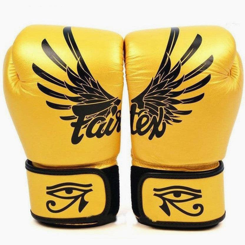 Thai boxing gloves Fairtex BGV1 Falcon Golden - Image 5
