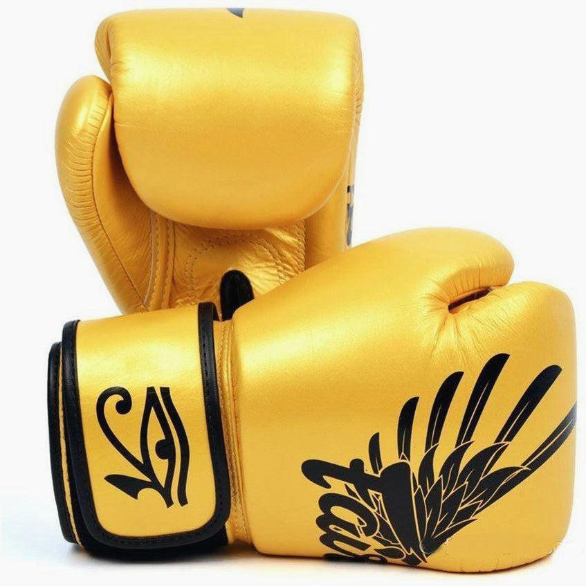 Thai boxing gloves Fairtex BGV1 Falcon Golden - Image 6